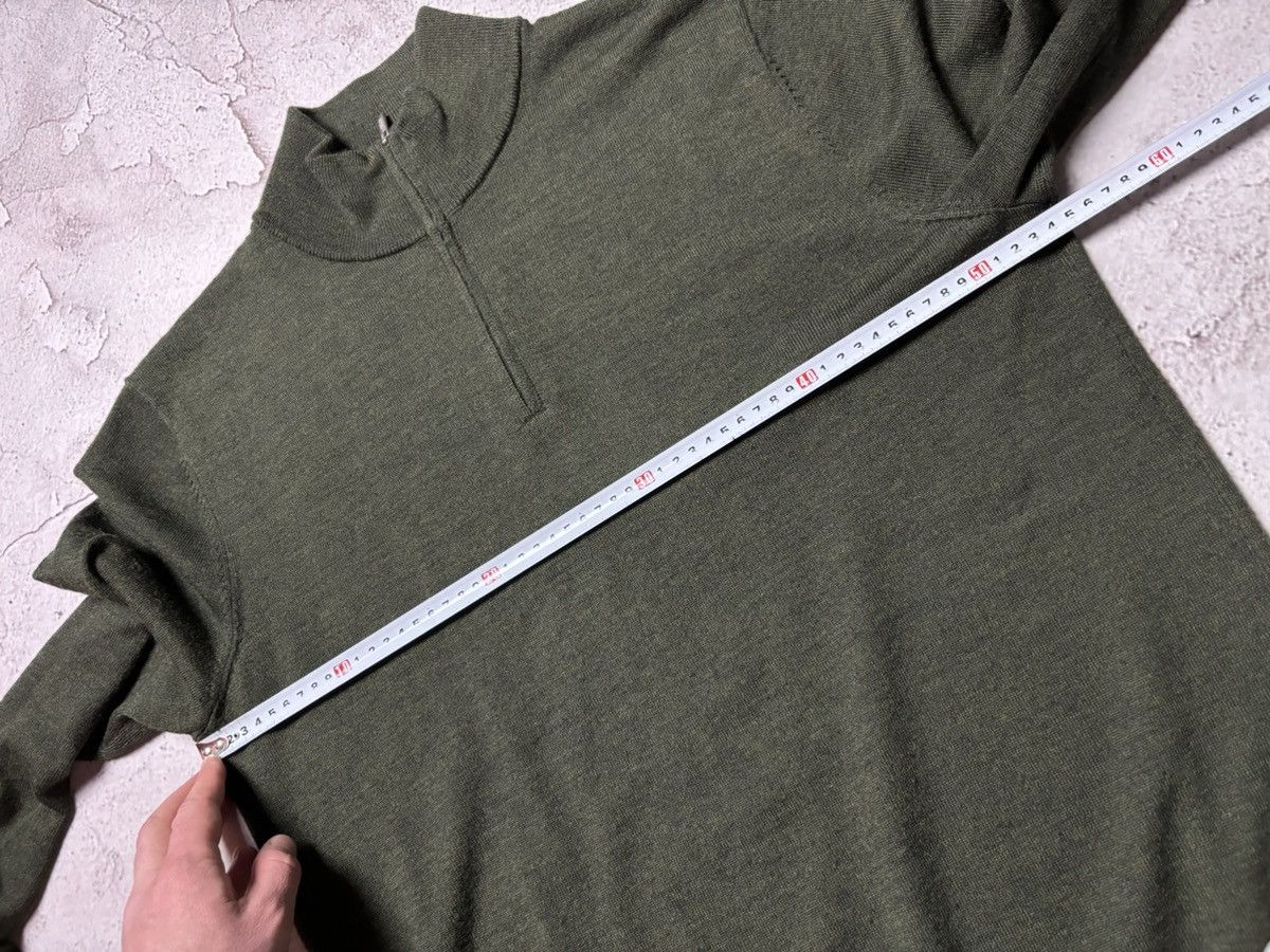 Boggi Boggi Milano 1/4 Zip Sweater Men’s large green wool Size US L / EU 52-54 / 3 - 14 Thumbnail