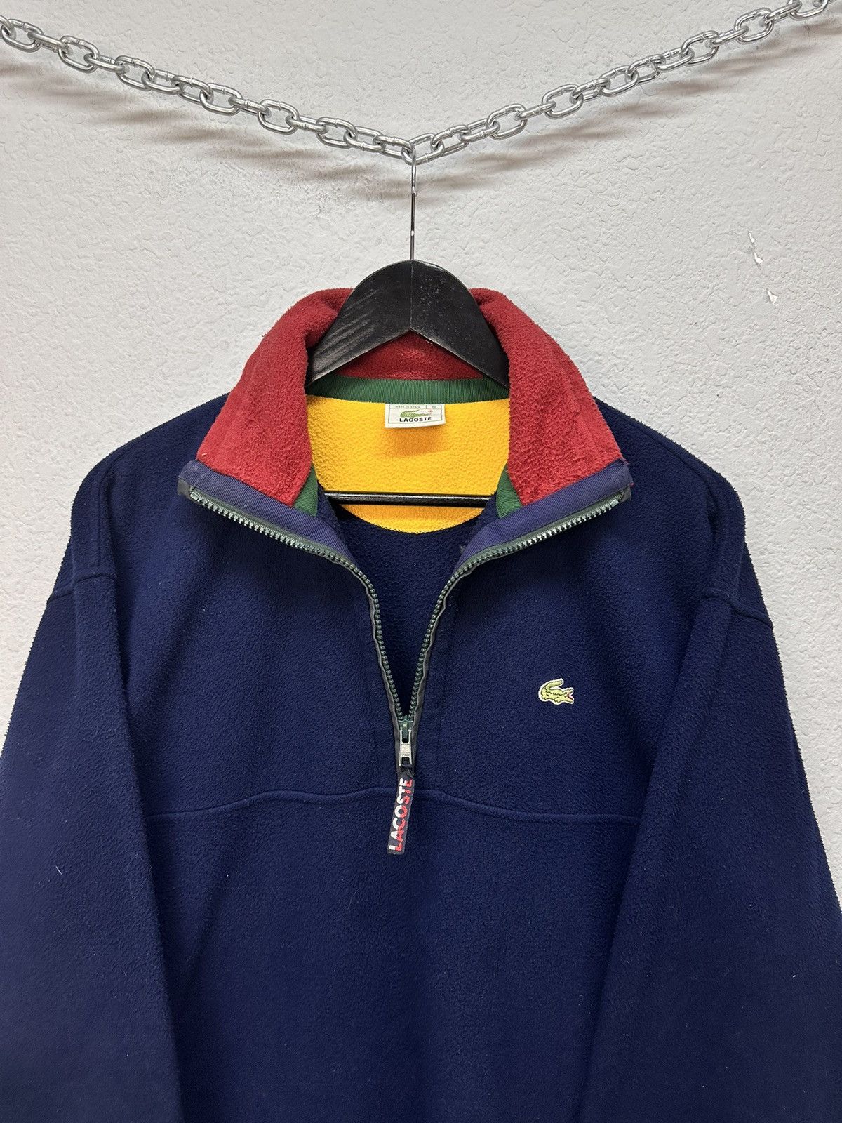 Lacoste Vintage Lacoste 1/3 zip fleece Sweater Y2K streetwear Ralph Size US M / EU 48-50 / 2 - 10 Thumbnail