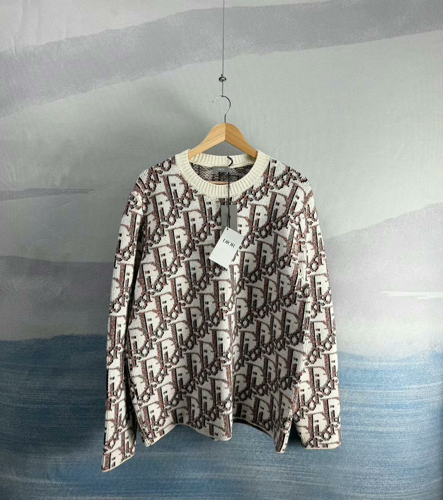 Dior dior x shawn stussy brown wool sweater Size US L / EU 52-54 / 3 - 1 Thumbnail