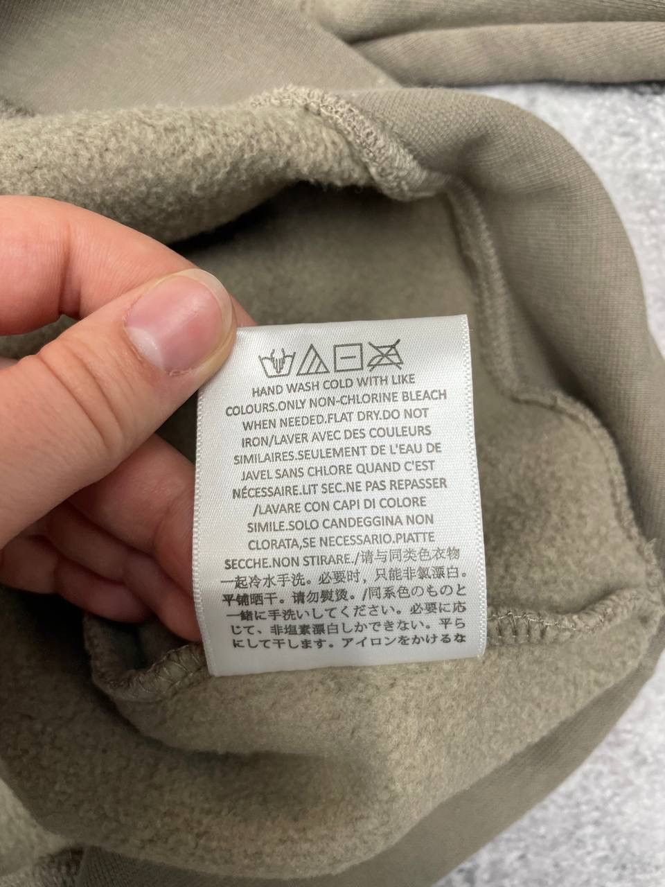 Fear of God Fear Of God Essentials Men Cotton Sweatshirt Pullover Beige Size US L / EU 52-54 / 3 - 6 Thumbnail