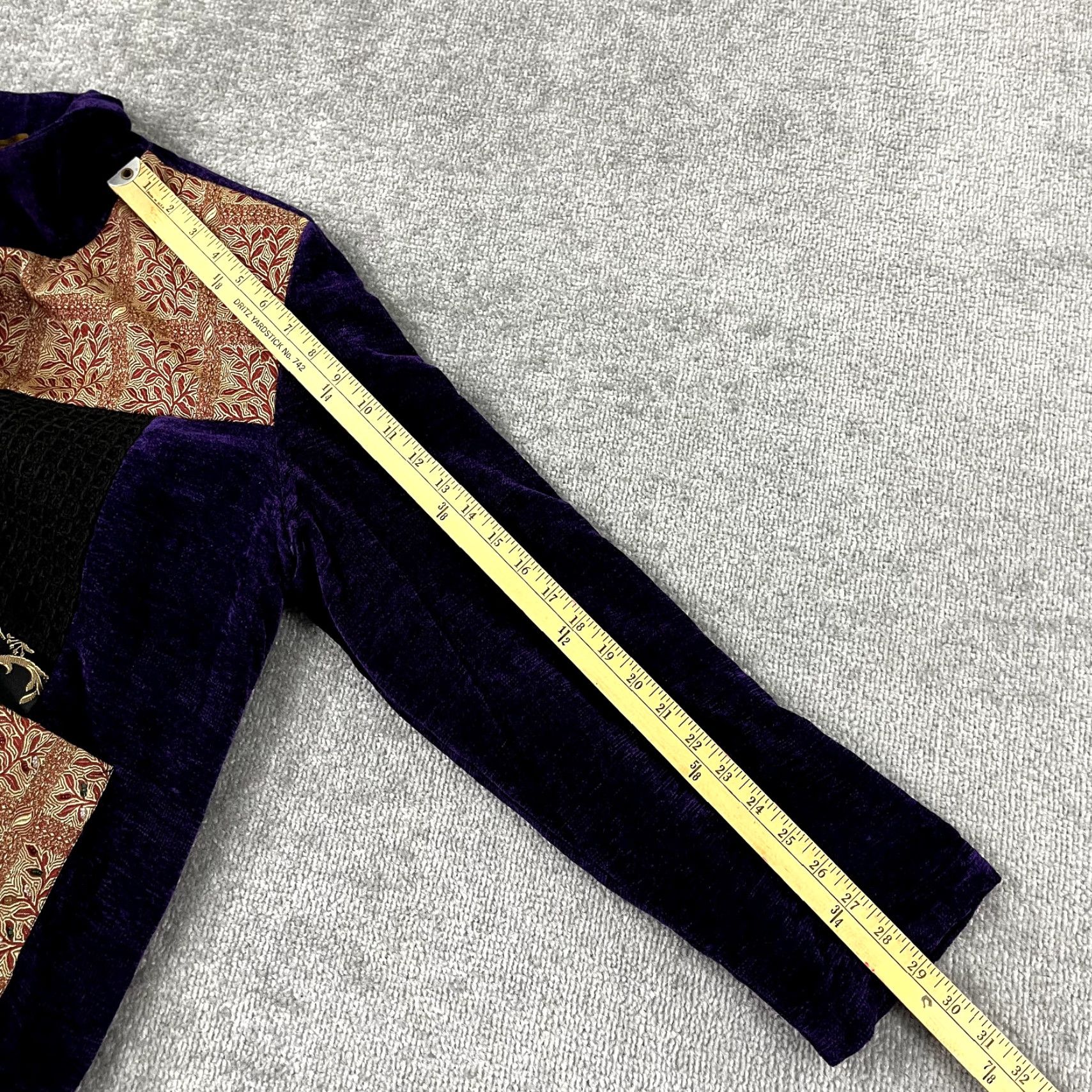 Vintage JULIA KIM Jacket Womens L Mult i Wearable Art Embroidered Tapestry Blazer Kim Purple Geometric Blazer Mens? Size L / US 10 / IT 46 - 7 Thumbnail