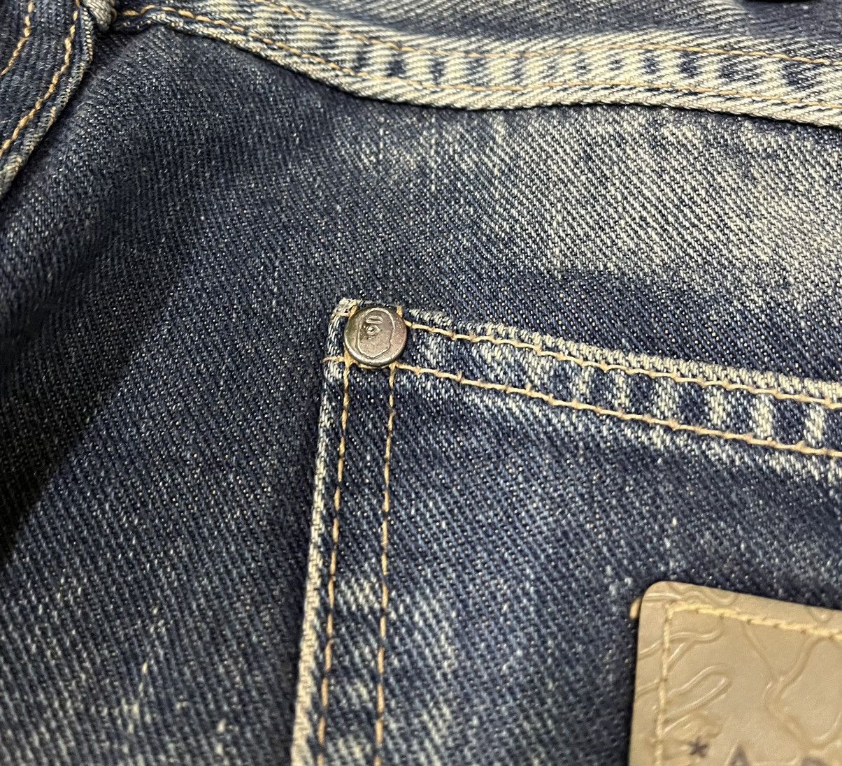 Bape A BATHING APE Made in Japan Selvedge Denim Size US 33 - 8 Thumbnail