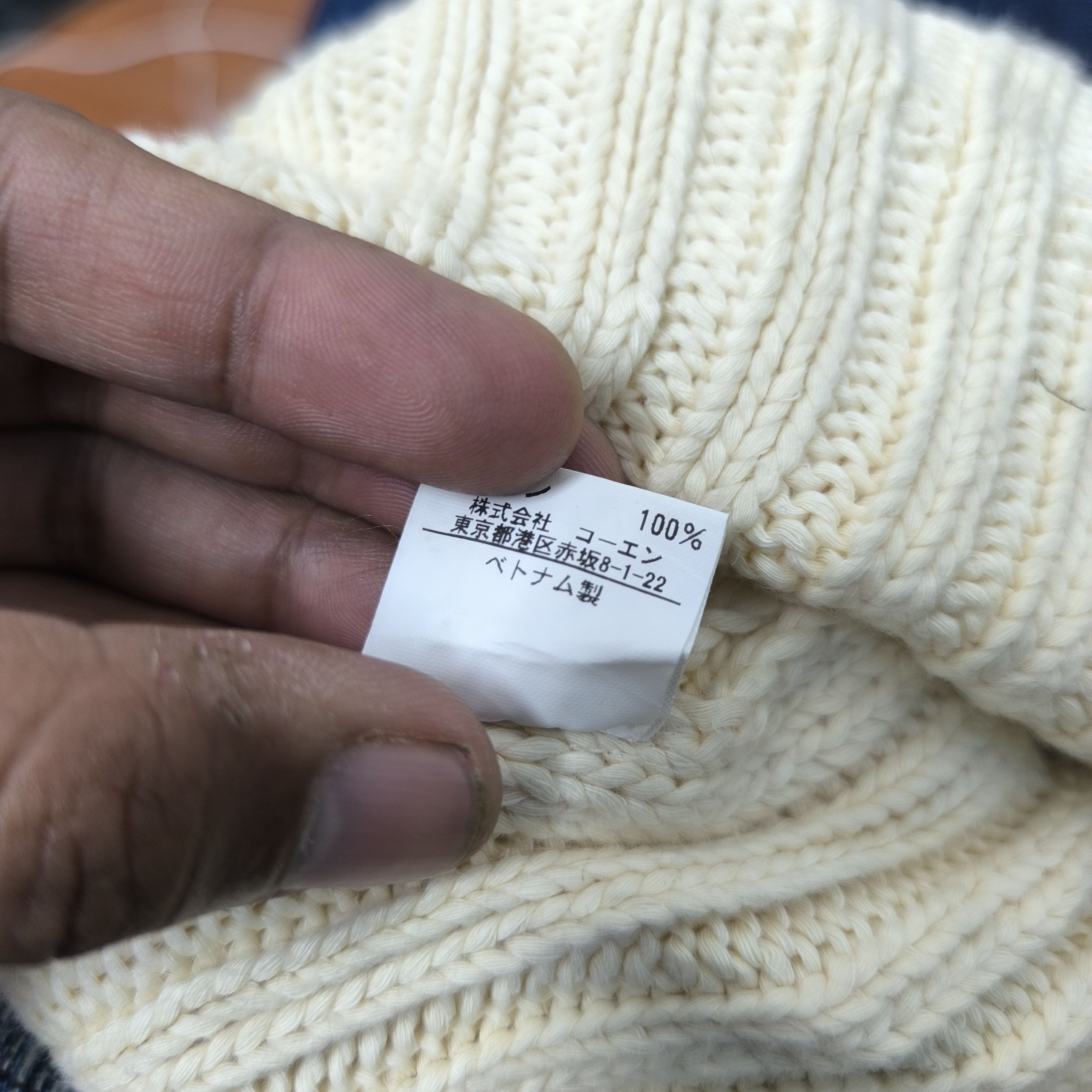 Japanese Brand 💥 Coen japan usa cotton us flag patch short beanie hat Size ONE SIZE - 5 Thumbnail