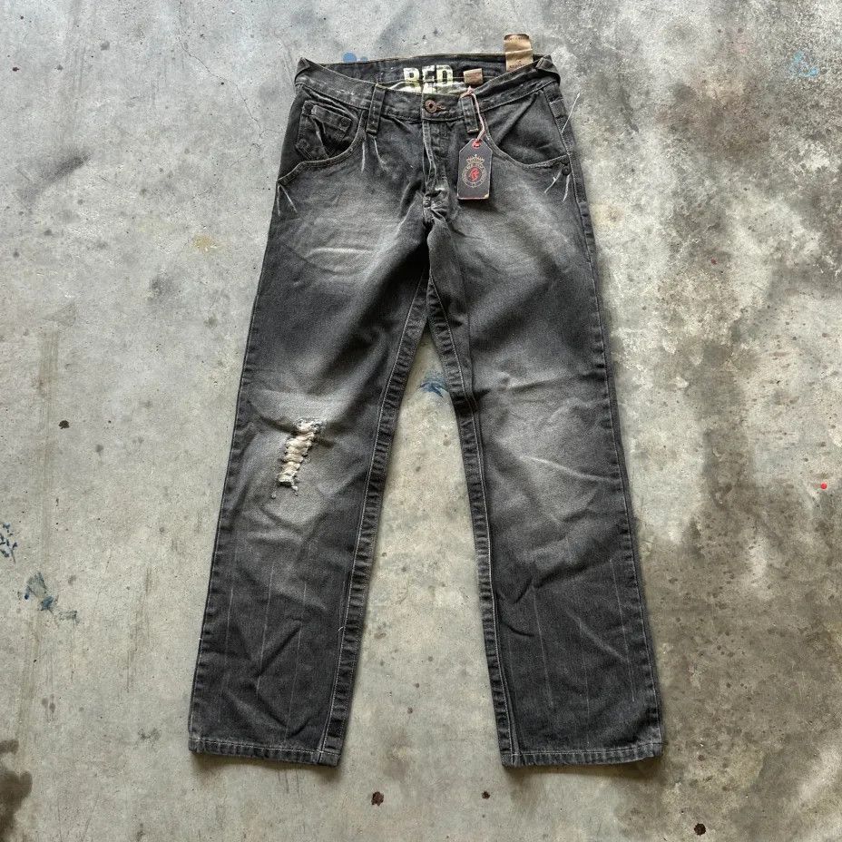 Other Vintage Red Snap Denim Jeans Size 32x32 Size US 32 / EU 48 - 1 Thumbnail