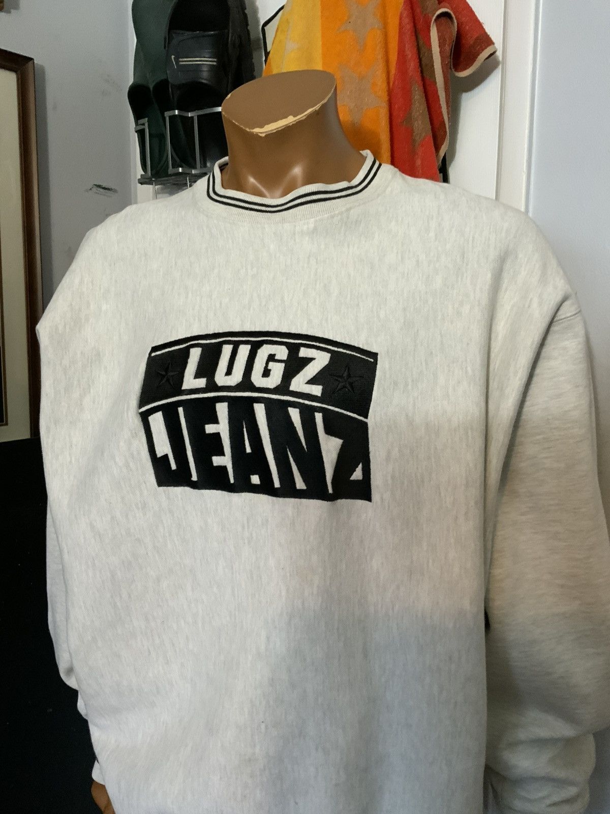 Lugz × Vintage Vintage 90s Y2K 2000s Lugz Jeanz Weave Crewneck Sweatshirt Size US XXL / EU 58 / 5 - 10 Thumbnail
