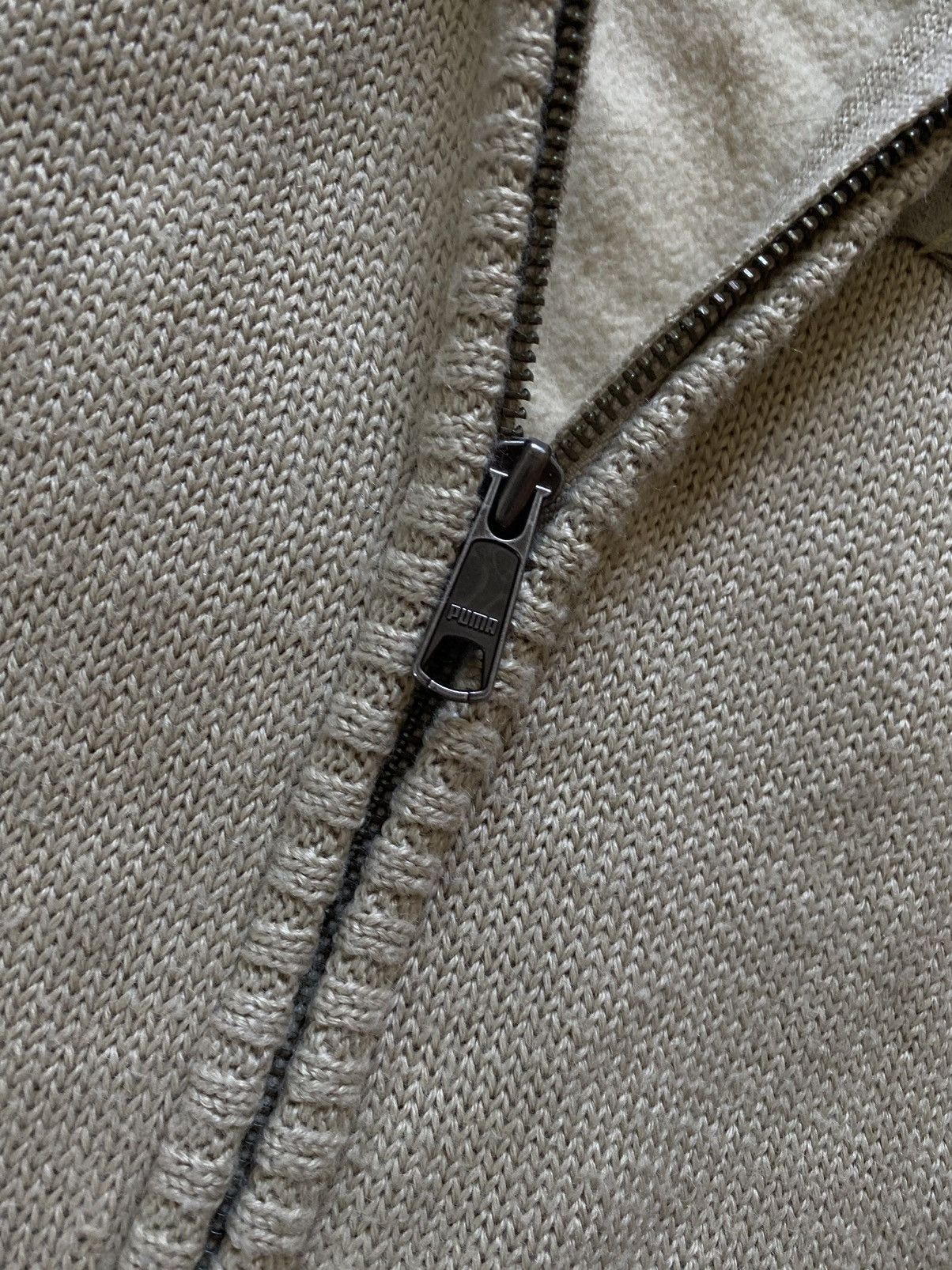 Puma × Vintage Puma Clyde Vintage Zip Sweater / Jacket with leather inserts Size US L / EU 52-54 / 3 - 7 Thumbnail