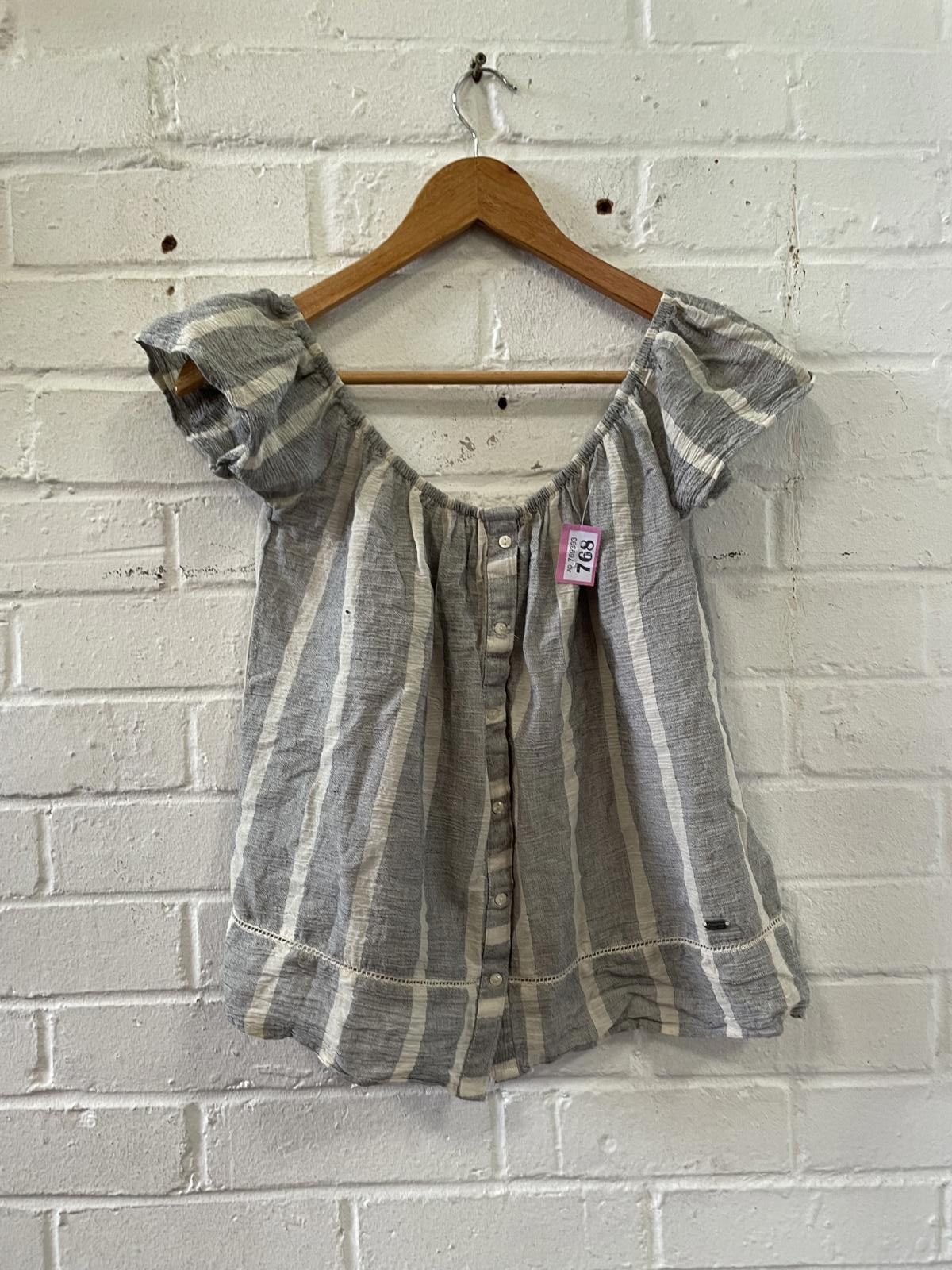 Superdry Superdry Women's Striped Button-Front Top Size Small Size S / US 4 / IT 40 - 1 Thumbnail