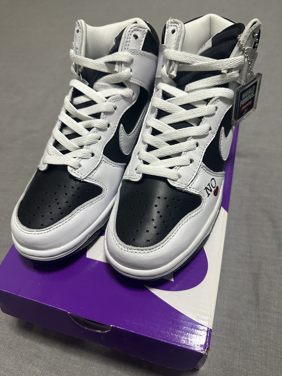 Nike Nike SB Dunk High Supreme By Any Means Black Size US 6.5 / IT 36.5 - 7 Thumbnail