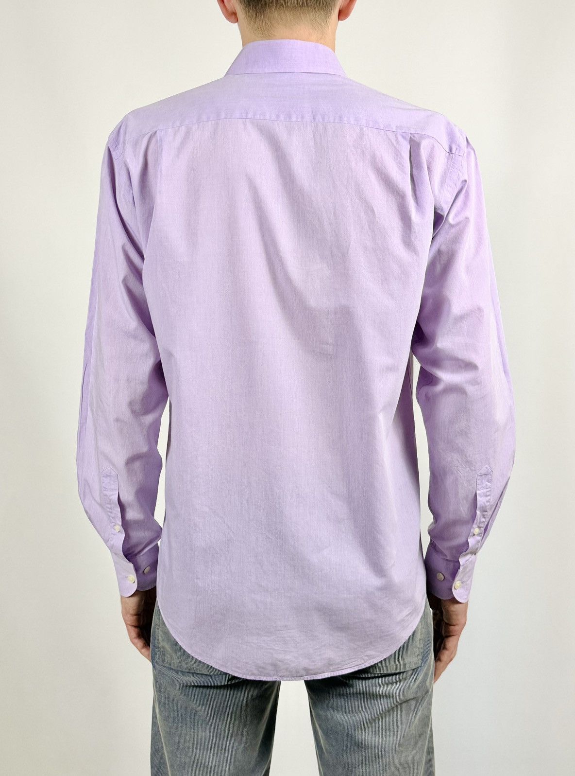 Yves Saint Laurent Yves Saint Laurent Logo Purple Shirt Size US L / EU 52-54 / 3 - 4 Thumbnail