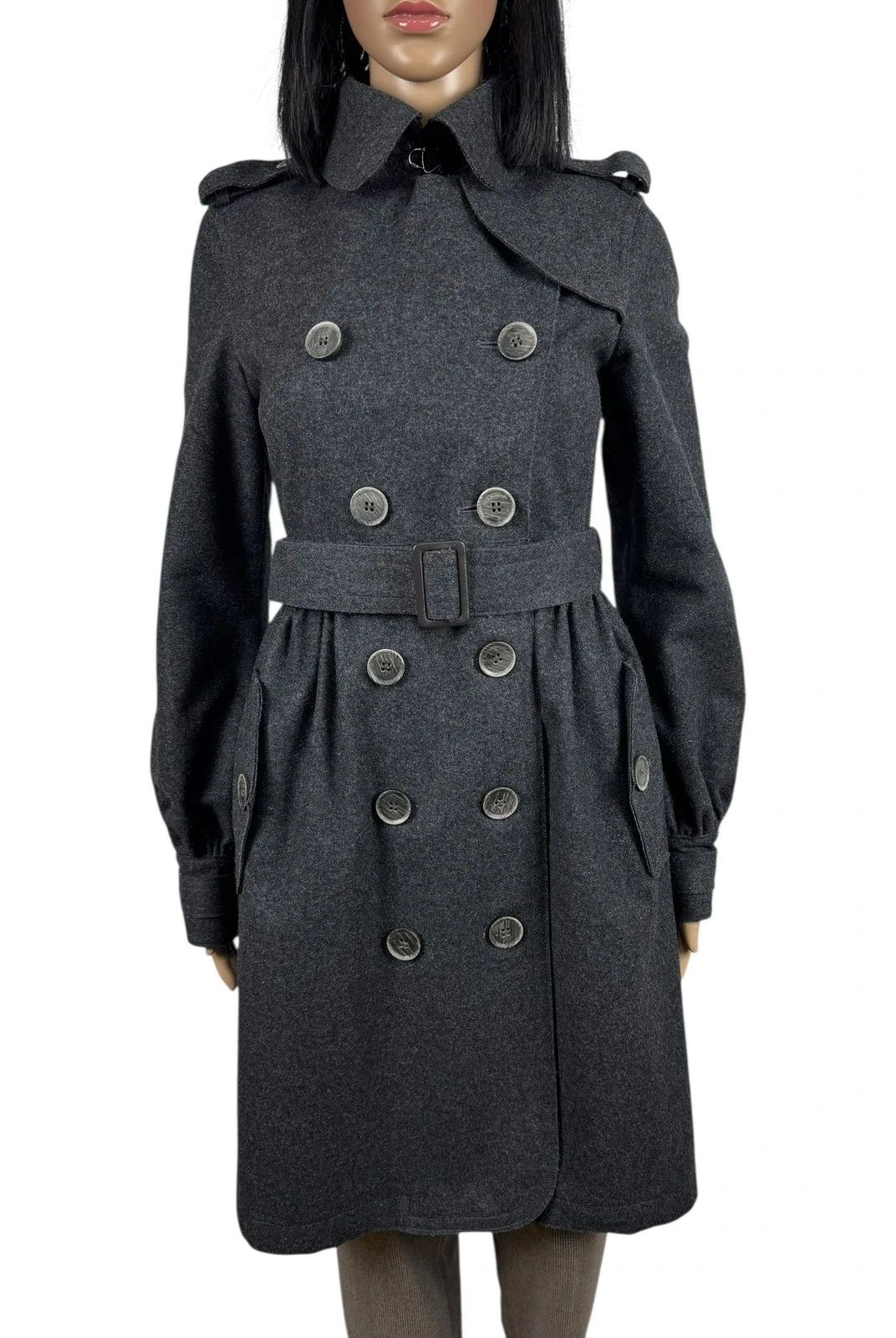 Burberry Thomas Burberry Trench Coat Wool Cashmere Belted size XS Size XS / US 0-2 / IT 36-38 - 4 Thumbnail