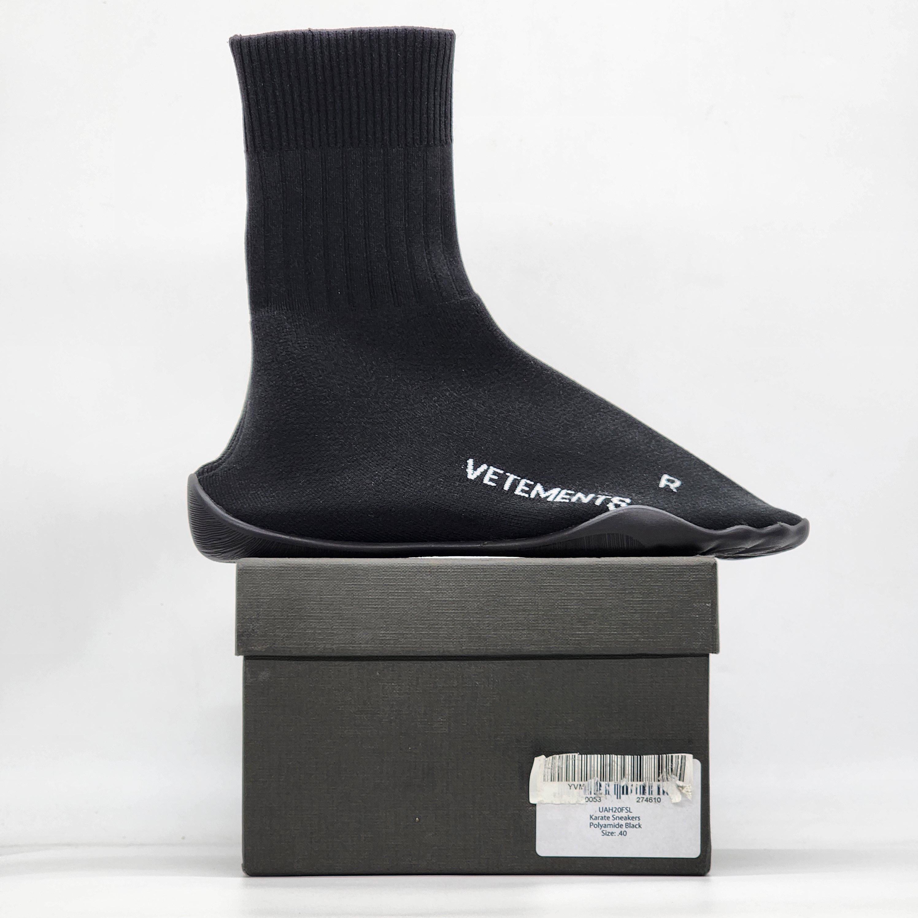 NIB) Vetements AW19 Runway Karate Sock Sneakers