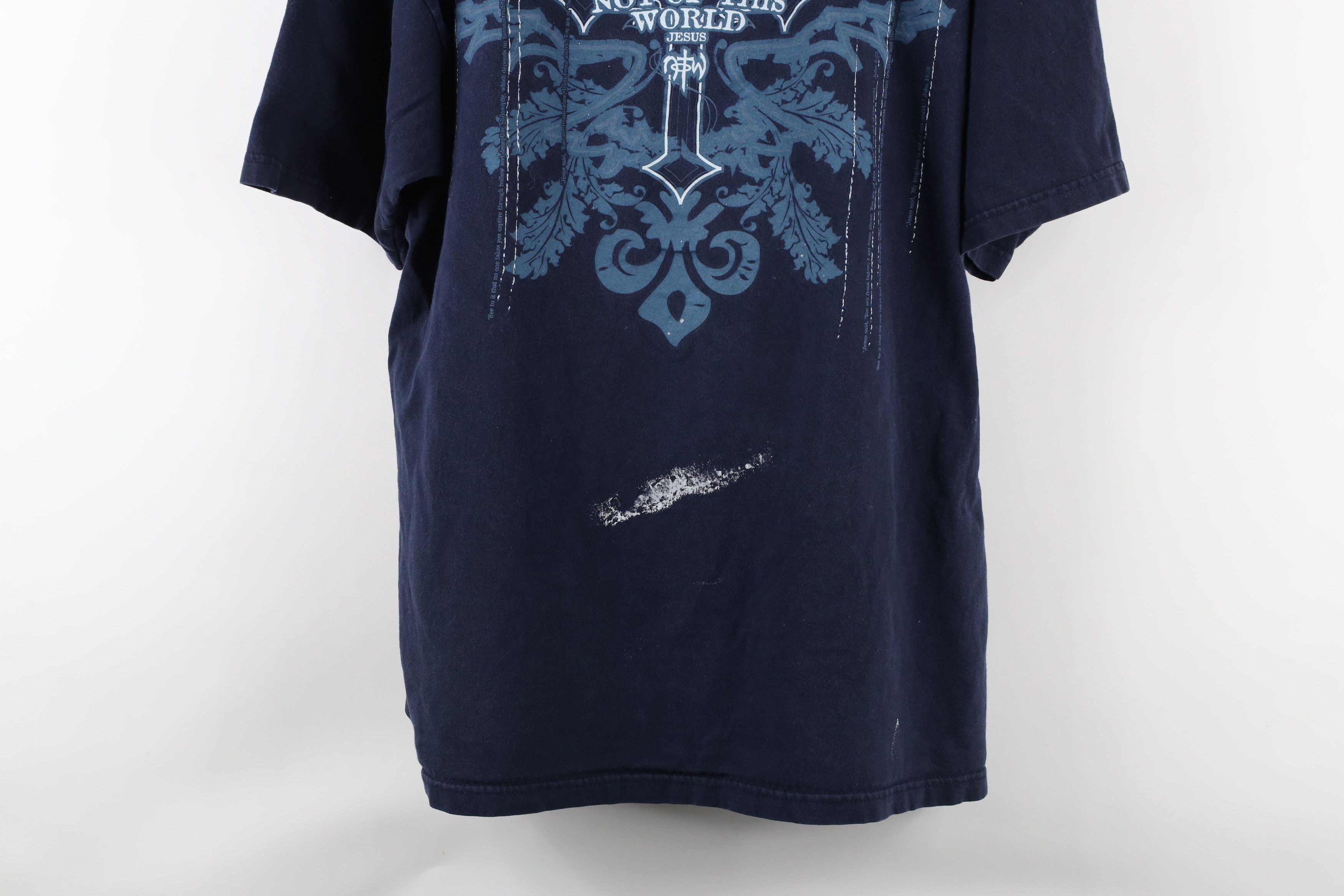 Vintage Vintage Y2K Streetwear This World Jesus Cross Wings T-Shirt Size US XXL / EU 58 / 5 - 3 Thumbnail