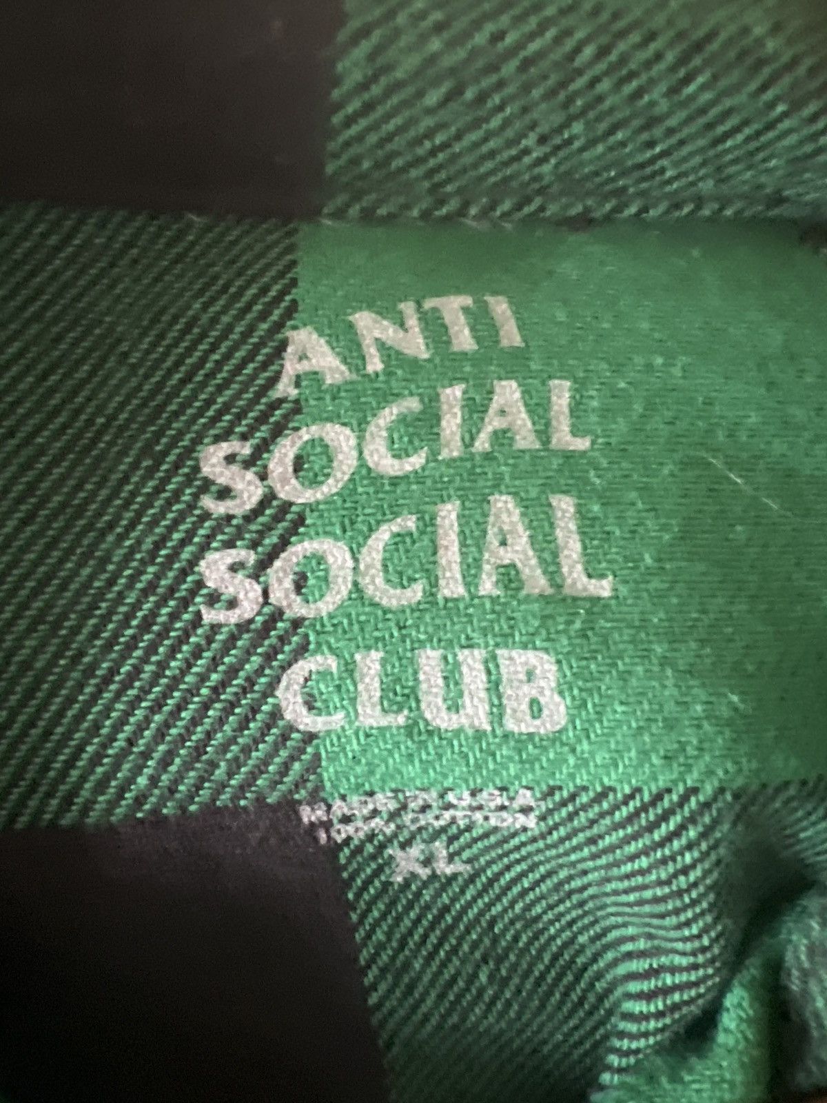 Anti Social Social Club Anti Social Social Club Flannel Jacket Size US XL / EU 56 / 4 - 4 Thumbnail