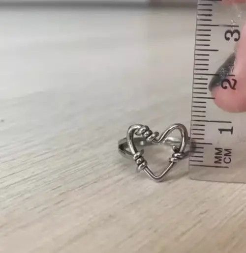 Vintage HEART RINGS Size ONE SIZE - 3 Thumbnail