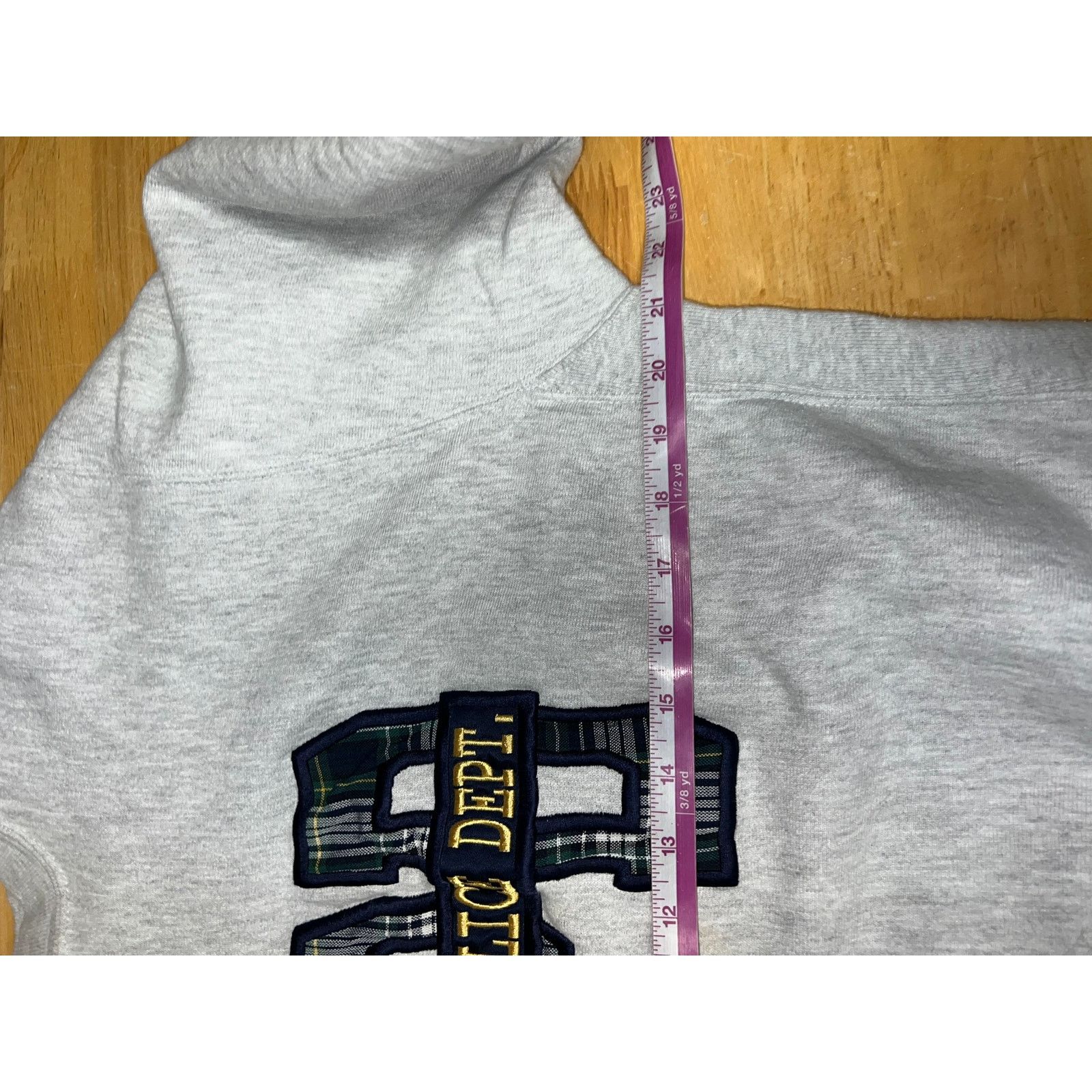 Vintage Vintage Police Gray Sweatshirt Weave Sweats Crewneck 90s L Size US L / EU 52-54 / 3 - 10 Thumbnail