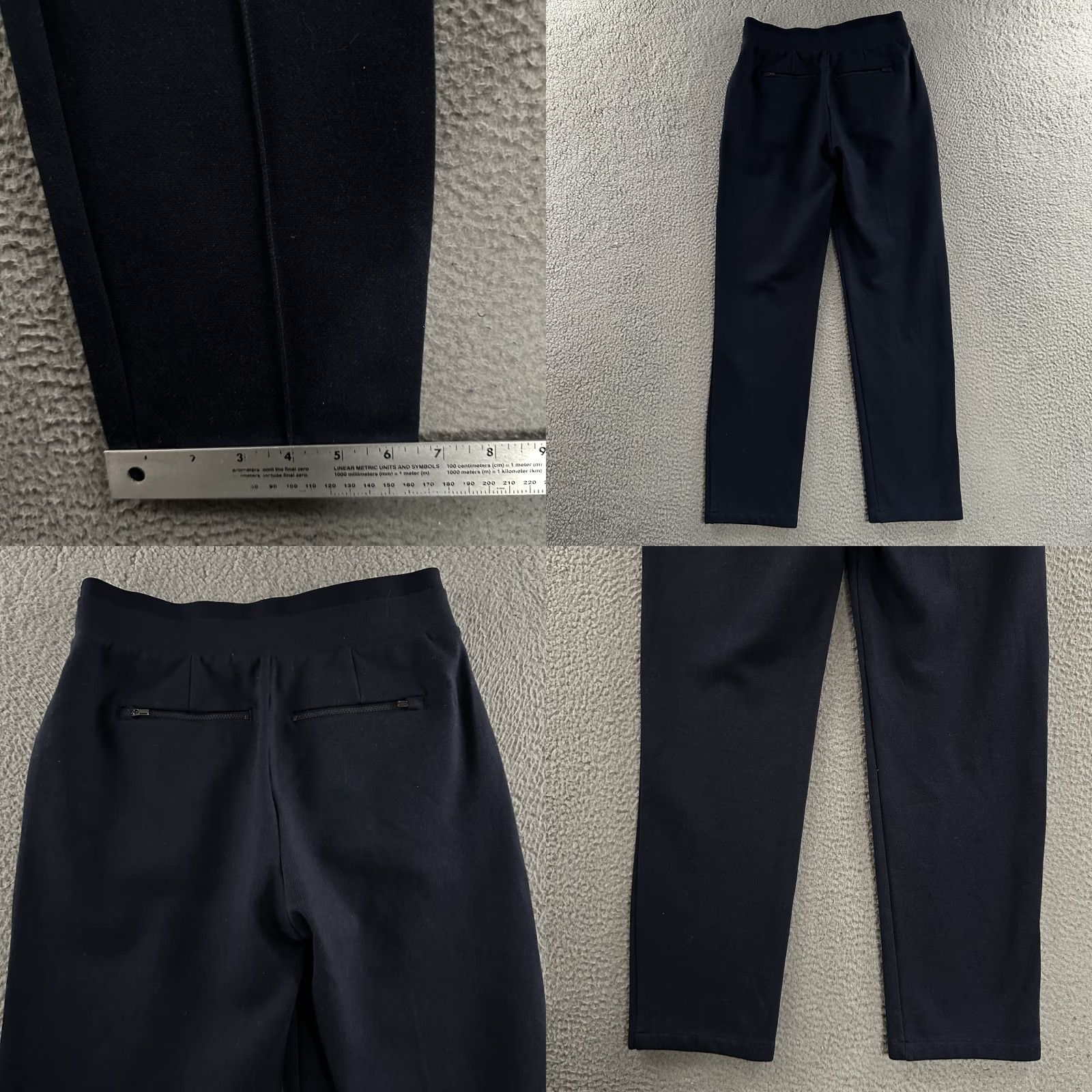 Athleta Athleta Womens Pants Blue XS Venice Pintuck High Rise Pull On Rayon Nylon Blend Size 26" / US 2 / IT 38 - 9 Thumbnail