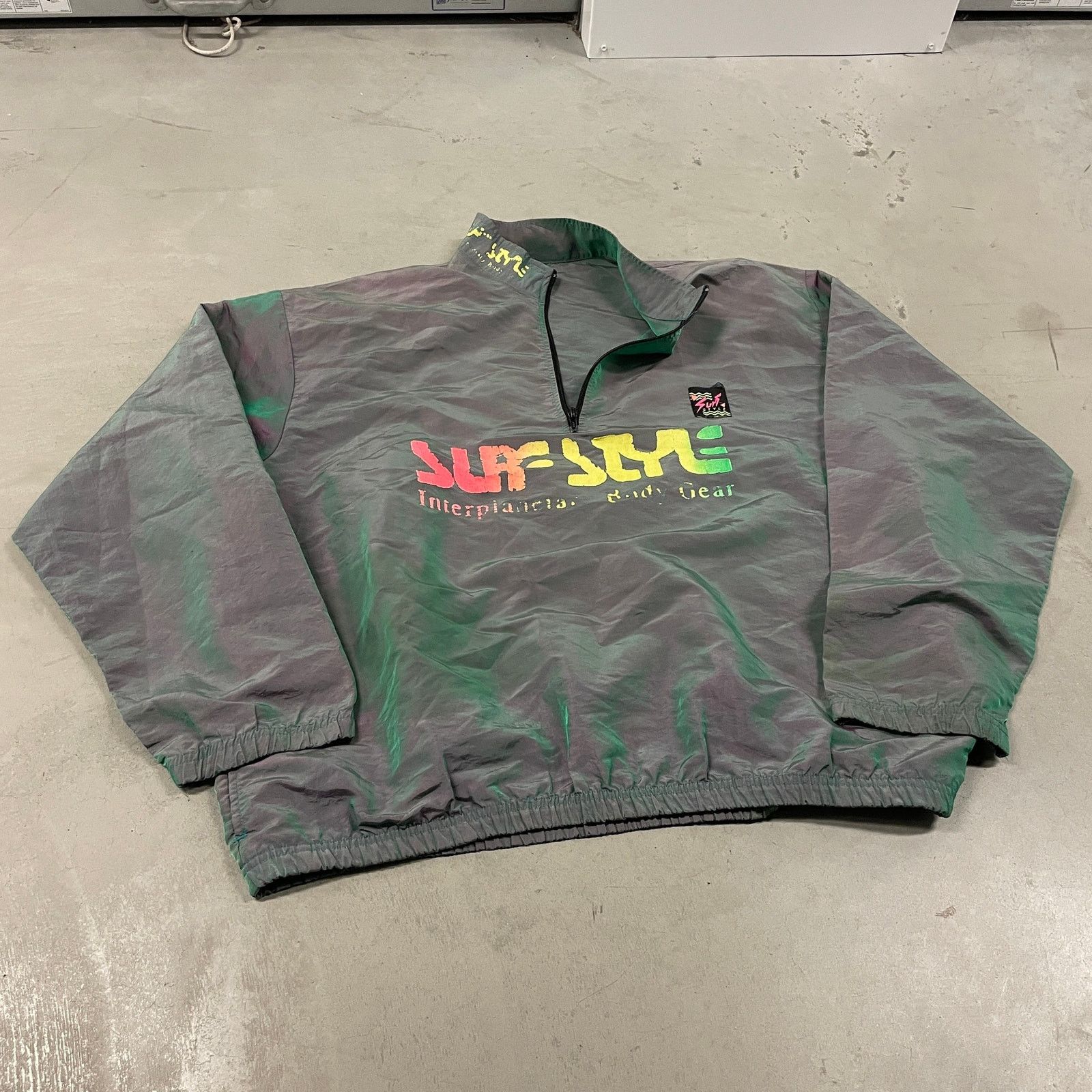 Vintage vintage 90s surf style windbreaker jacket Size US XXL / EU 58 / 5 - 1 Thumbnail