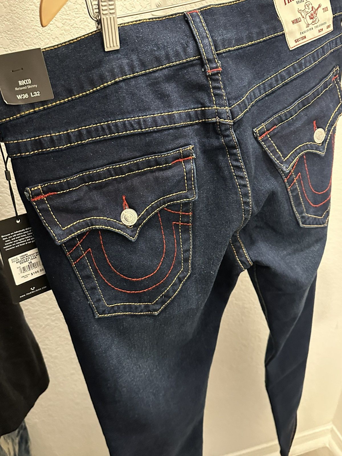True Religion Rocco Big T Flap Skinny Jean Size US 36 / EU 52 - 1 Thumbnail