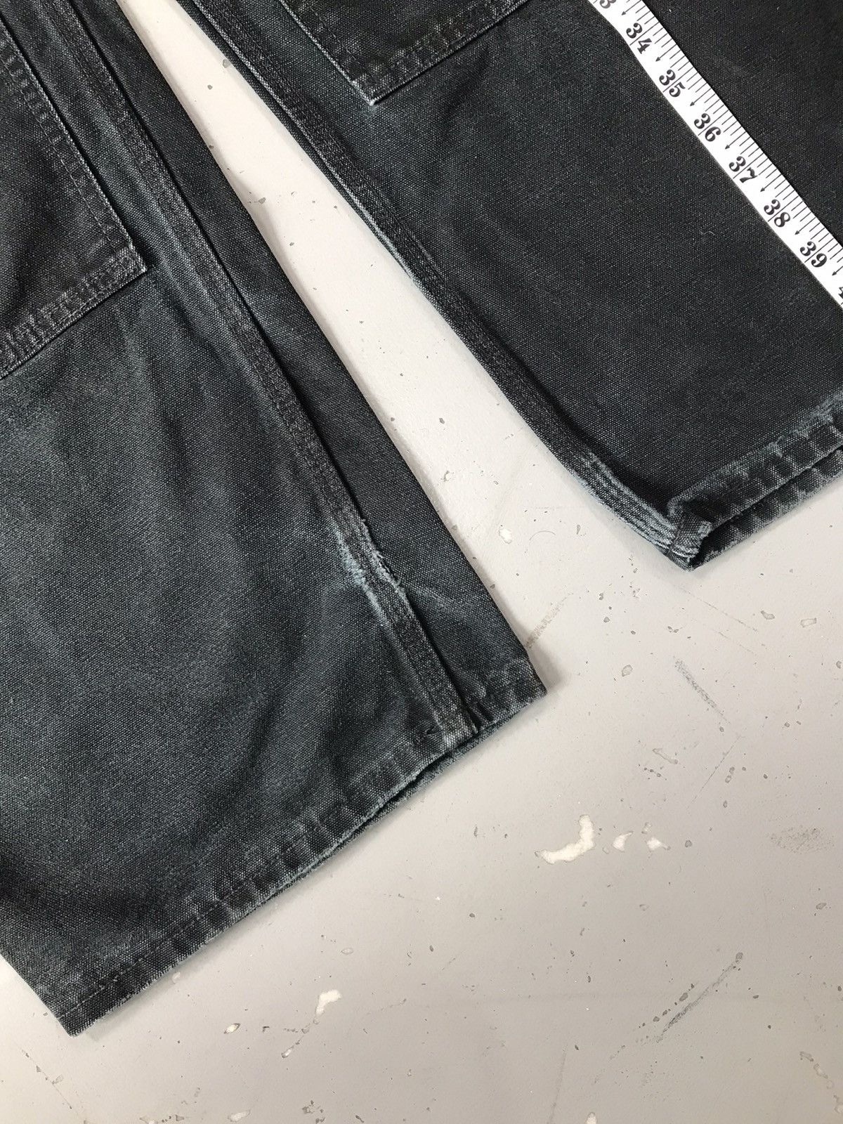Carhartt Vintage Carhartt B01 BLK double knee denim workwear 46x29 Size US 44 / EU 60 - 5 Thumbnail