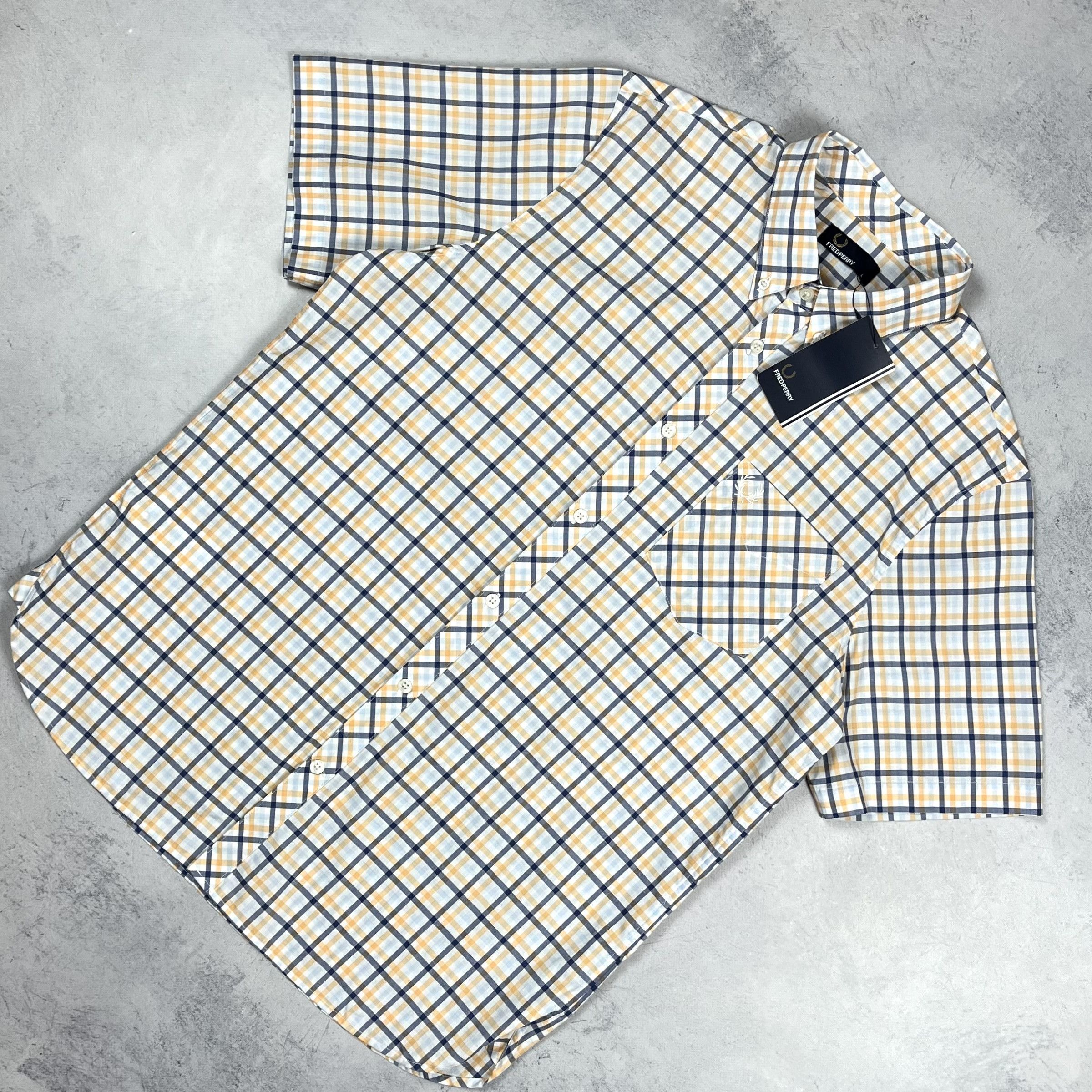 Fred Perry Fred Perry Four Colour Gingham Checkered Button Up Shirt Size US L / EU 52-54 / 3 - 1 Thumbnail