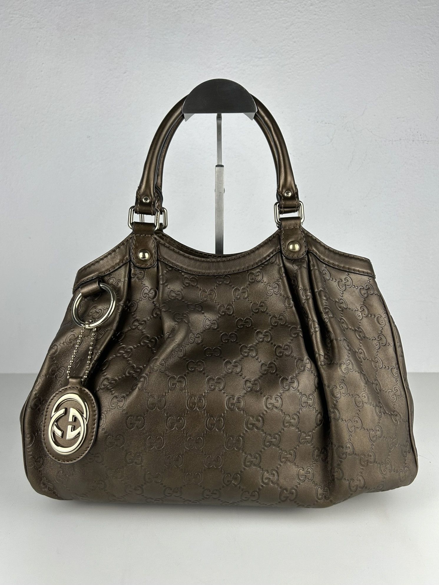 Gucci Gucci guccissima sukey medium size leather handbag Size ONE SIZE - 1 Thumbnail