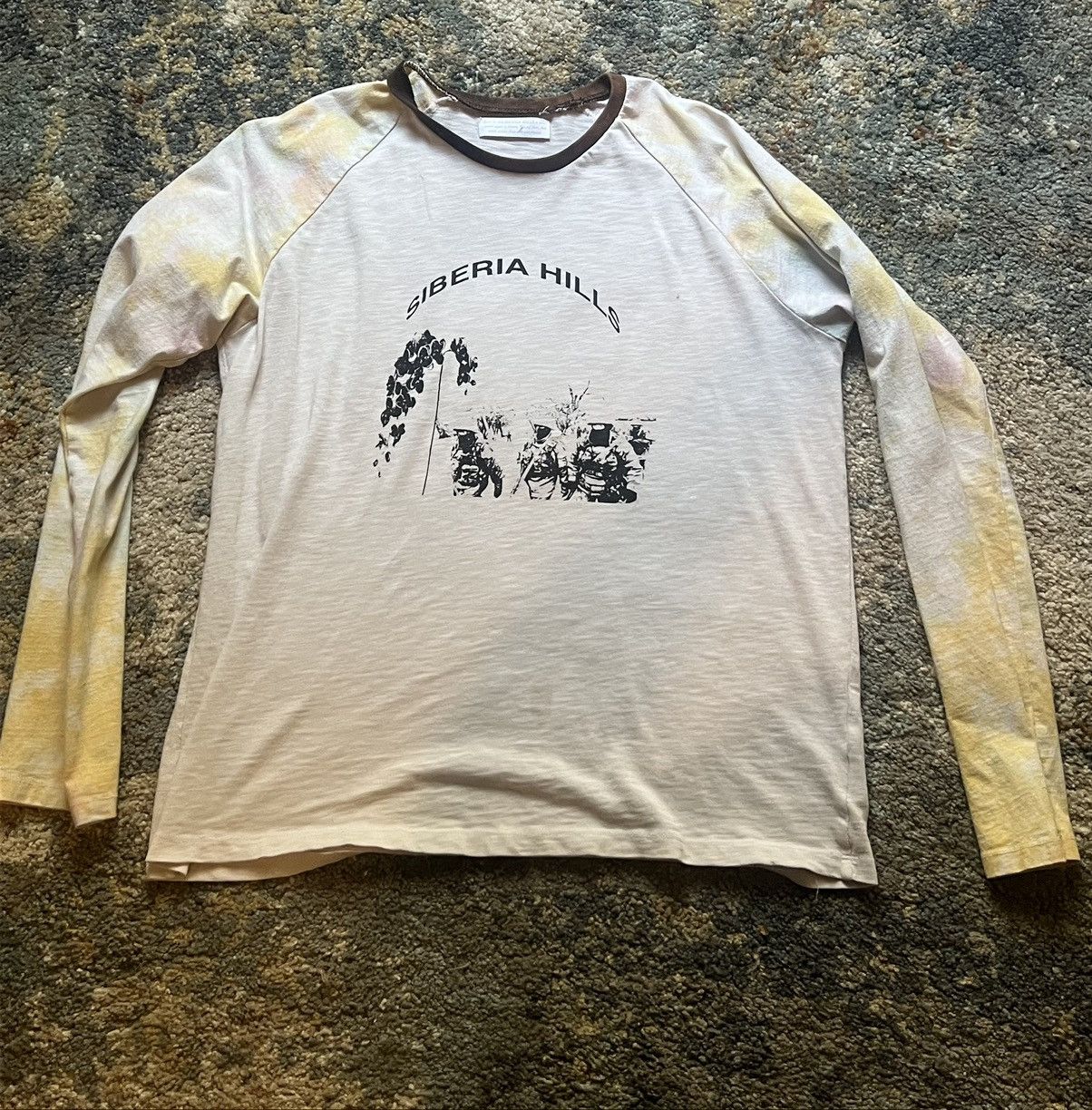 image of Siberia Hills Tie Dye Long Sleeve in White, Men's (Size Large)