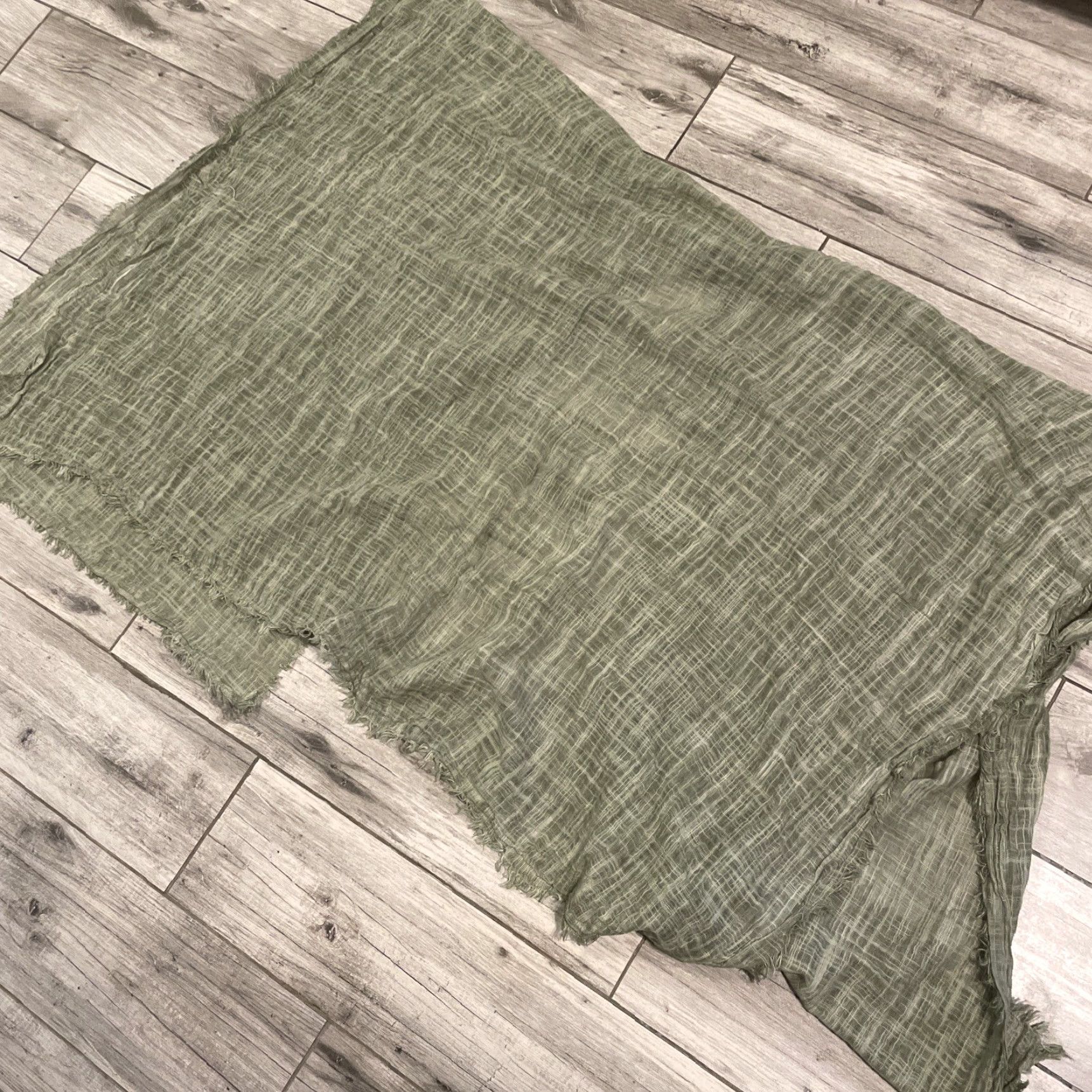 Vince Camuto Vince Camuto Poncho One Size Green Knit Fringe Open Front Shawl Bohemian NWT Ladies Knit Poncho Size ONE SIZE - 8 Thumbnail