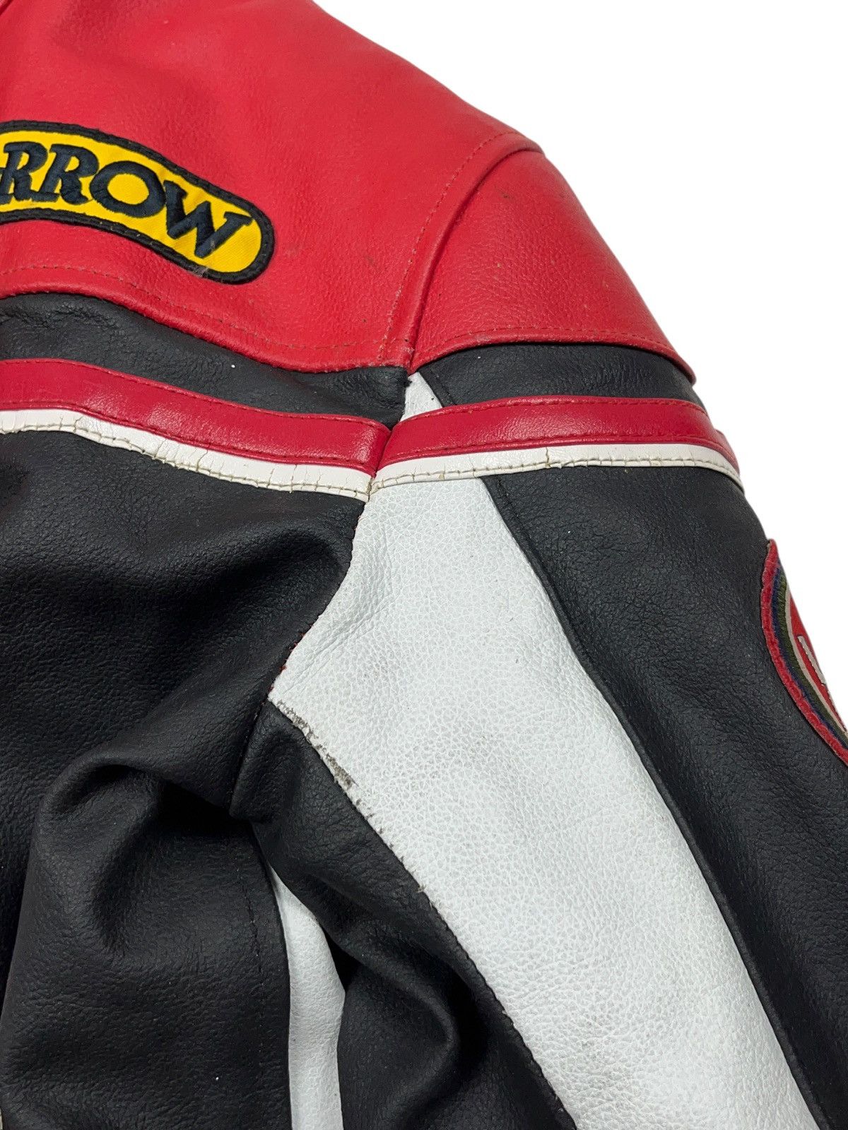 Genuine Leather Vintage Lucky Strike Leather Racing Jacket with Protection Size US XL / EU 56 / 4 - 14 Thumbnail