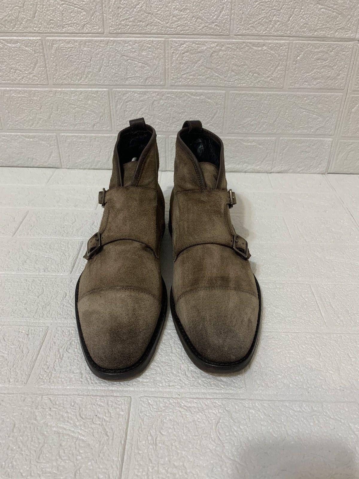 Antonio Maurizi Antonio Maurizi Suede Double Monc Strap Boots Made in Italy Size US 8.5 / EU 41-42 - 2 Thumbnail