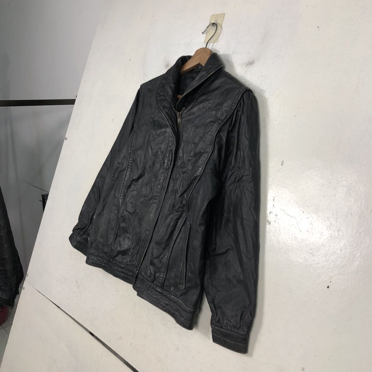 Japanese Brand 📌Vintage Biker Leather Jacket Partina Issey Miyake Size US M / EU 48-50 / 2 - 4 Thumbnail