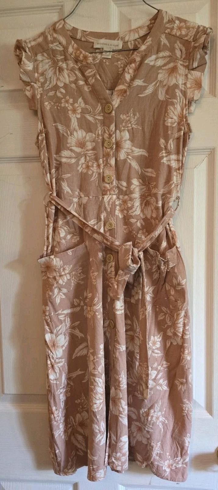 Other Monteau Los Angeles Blush Color Floral Dress Womens Size M / US 6-8 / IT 42-44 - 4 Thumbnail