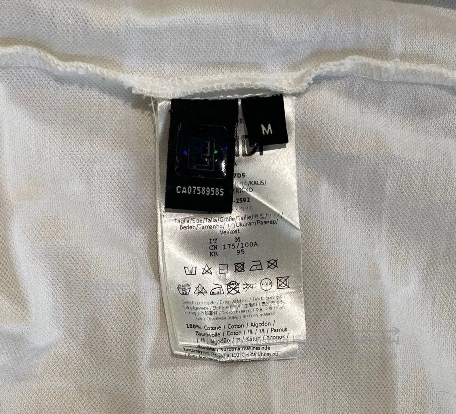 Fendi FENDI Solid Logo Print Short Sleeve T-Shirt. Size US M / EU 48-50 / 2 - 6 Thumbnail