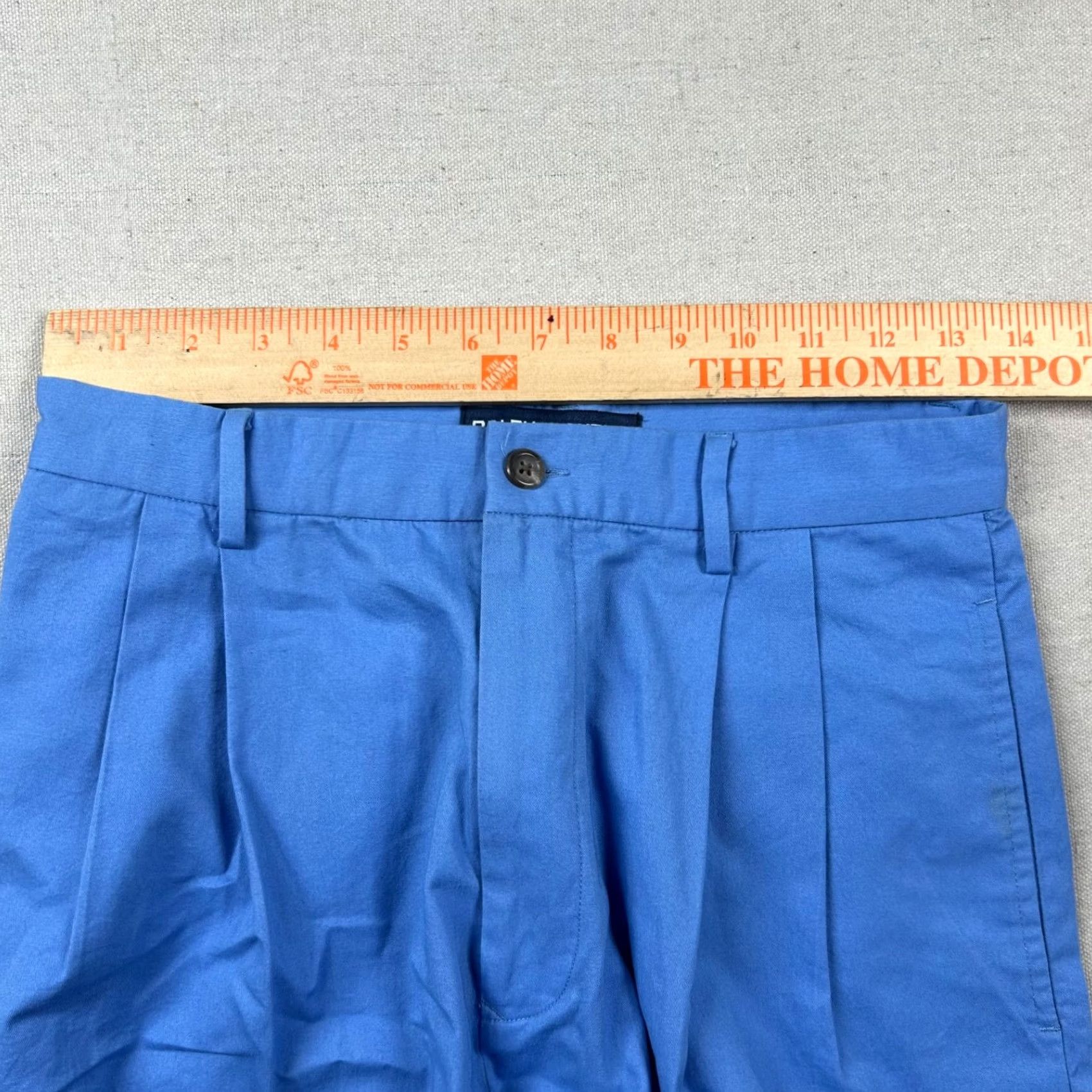 Polo Ralph Lauren VINTAGE Polo Sport Shorts Womens 8 Ralph Lauren Pleated High Rise Golf Cuffed Polo Sport Shorts Womens 8 Blue 100% Cotton Twill Chino 90s Womens Size 30" / US 8 / IT 44 - 7 Thumbnail