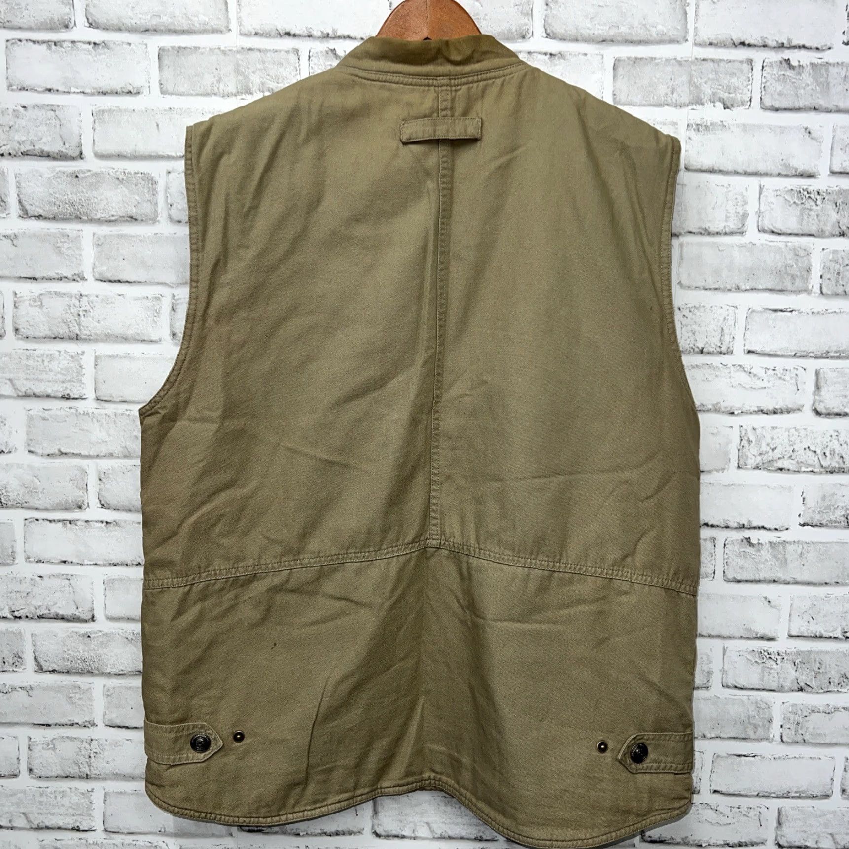 Vintage St Johns Bay Rugged Canvas Safari Hunting Beige Vest Mens Size L Size US L / EU 52-54 / 3 - 3 Thumbnail