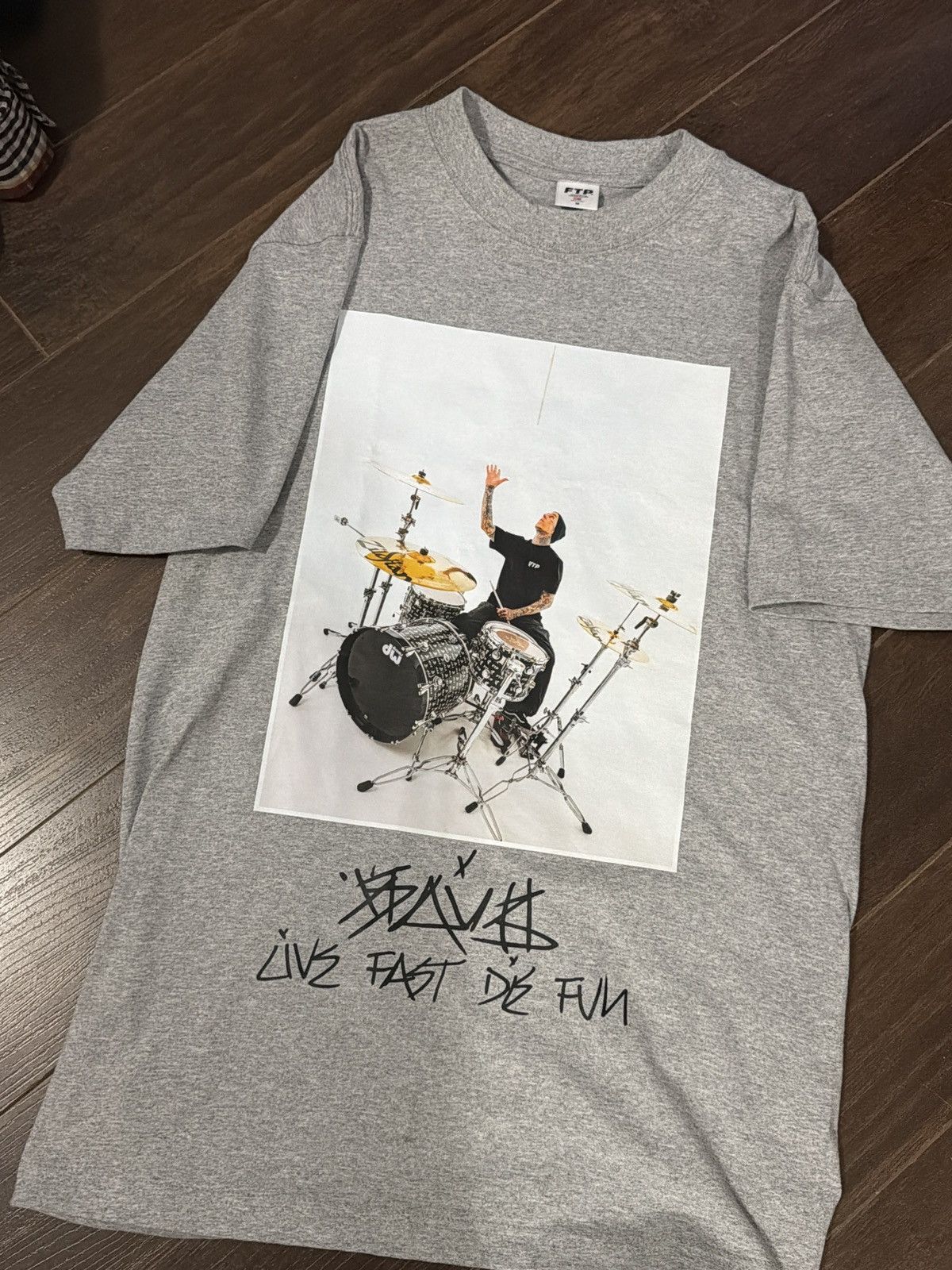 Fuck The Population Travis Barker FTP Grey Short Sleeve Size US M / EU 48-50 / 2 - 1 Thumbnail