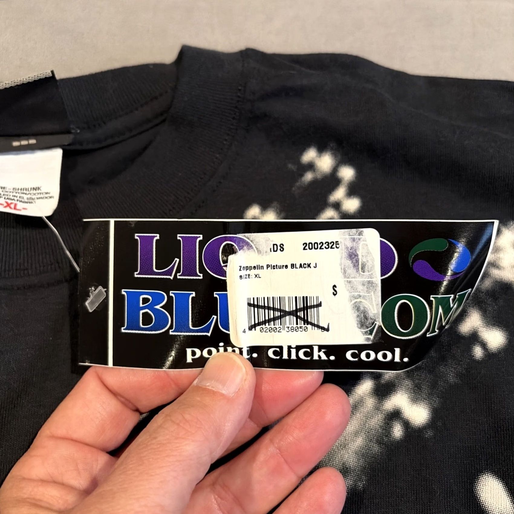 Liquid Blue VINTAGE Liquid Blue Shirt Jimmy Page Led Zeppelin T Shirt Men's XL Black Graphic Print Short Sleeve Crew Neck Band Mens Size US XL / EU 56 / 4 - 3 Thumbnail