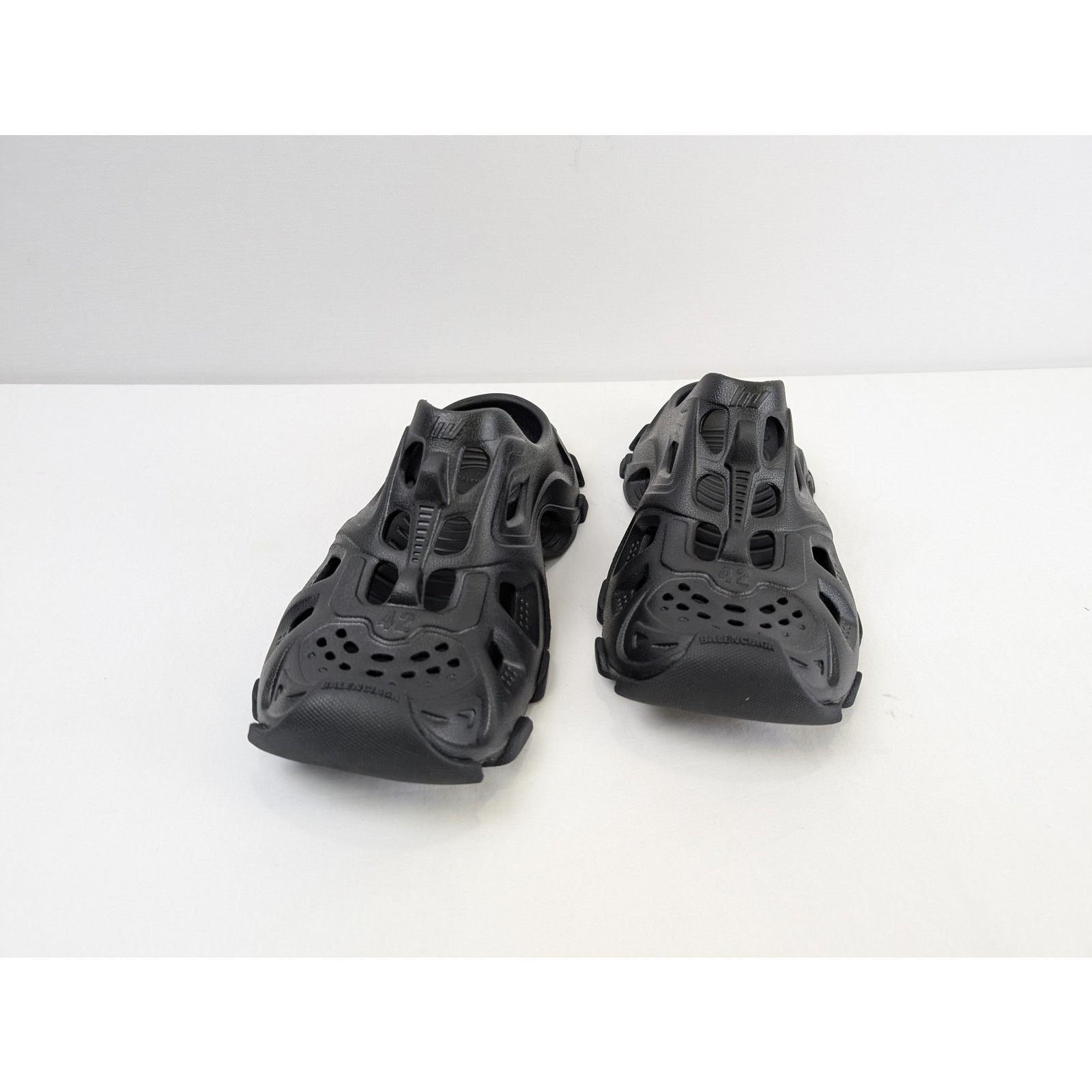 Balenciaga o1rshd1 HD Mule Sandal Slipper in Black Size US 11 / EU 44 - 9 Thumbnail