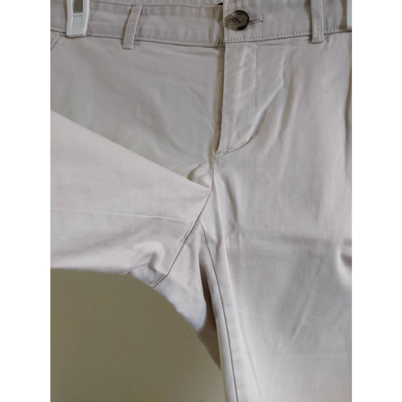 Banana Republic Banana Republic Womens Khaki Chino Pants Slim Fit Size 4 Light Beige Stretch Size 27" / US 4 / IT 40 - 6 Thumbnail
