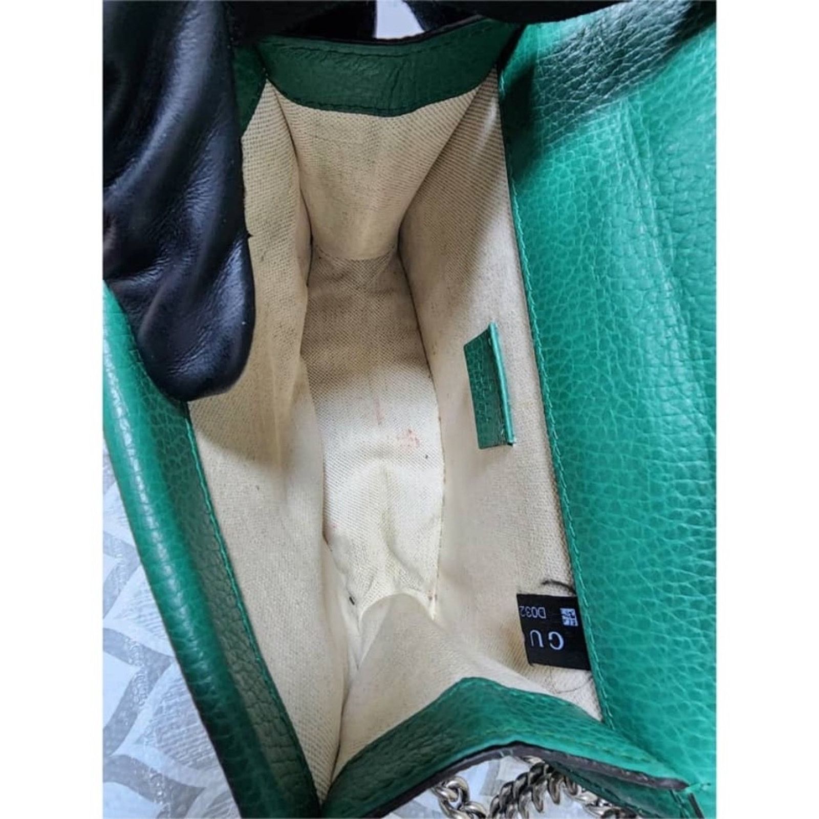 Gucci Authentic Gucci Small Leather Dionysus Crossbody Bag Green Size ONE SIZE - 14 Thumbnail