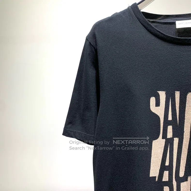 Saint Laurent Paris Saint Laurent Paris Chest Logo Printed Short Sleeve T-Shir Size US M / EU 48-50 / 2 - 5 Thumbnail