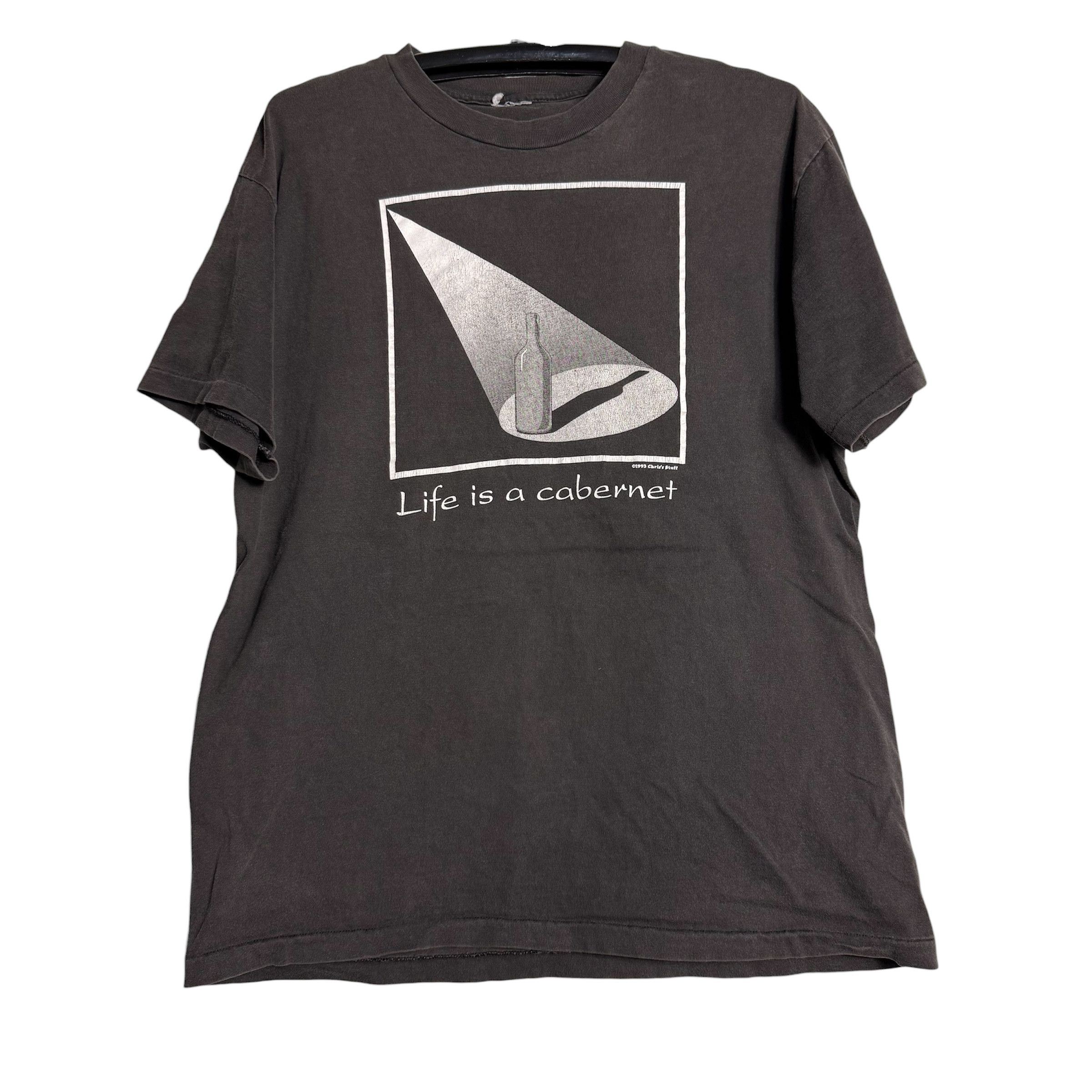 Art Comes First 🔥🔥Vtg Pop Art Chris's Stuff 'Life is a Cabernet' T-shirt Size US L / EU 52-54 / 3 - 1 Thumbnail
