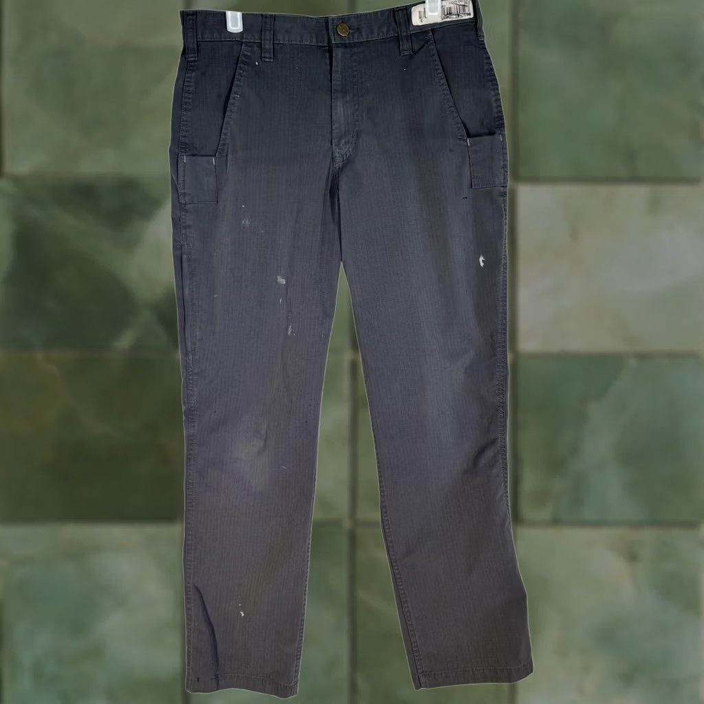 Carhartt Carhartt Mens Pants - 30x29 Gray Ripstop Utility Work Size US 30 / EU 46 - 1 Thumbnail