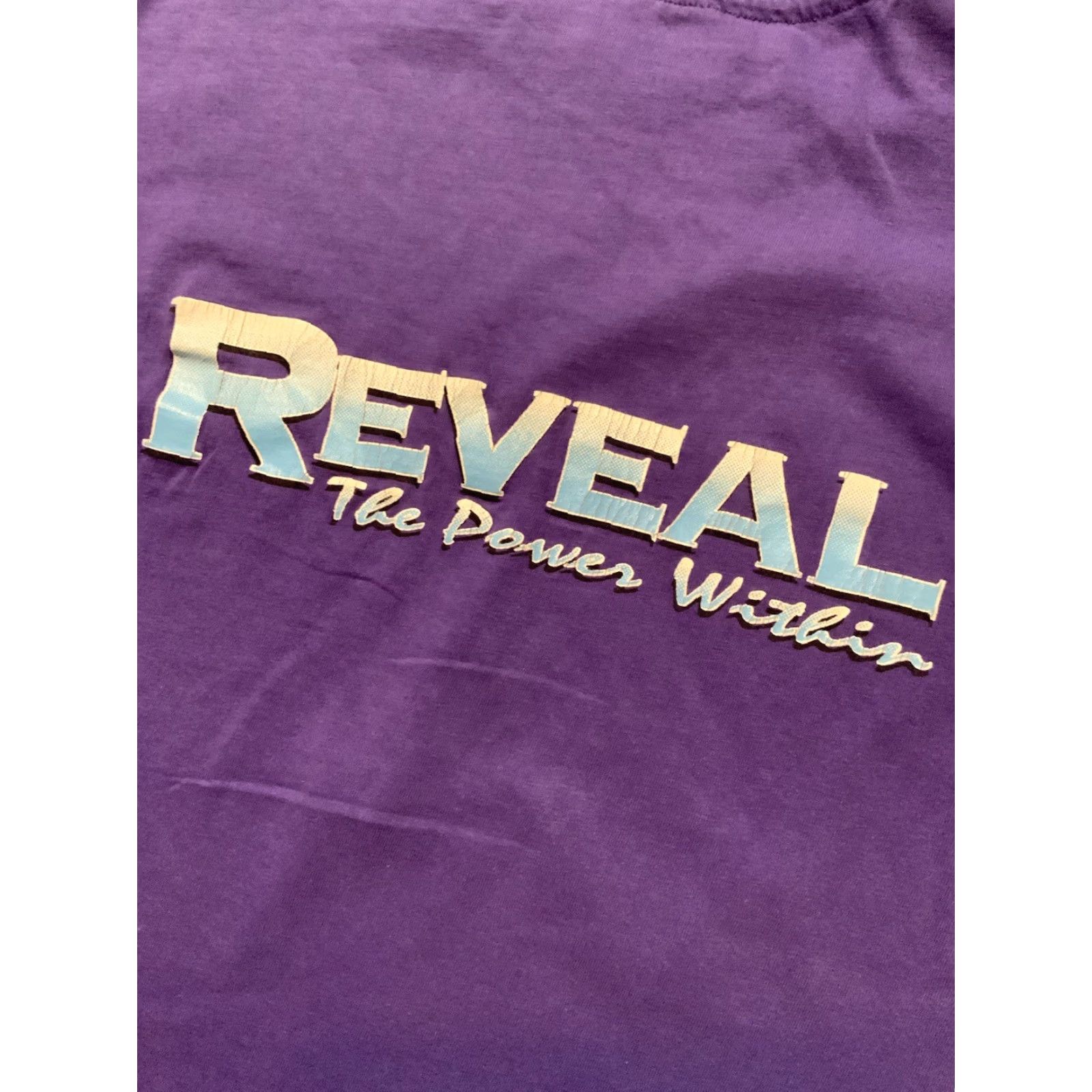 Hanes VINTAGE 90s Reveal The Power Within Purple L/S Hanes Beefy T Graphic T-Shirt LG Shirt Mens Size US S / EU 44-46 / 1 - 7 Thumbnail