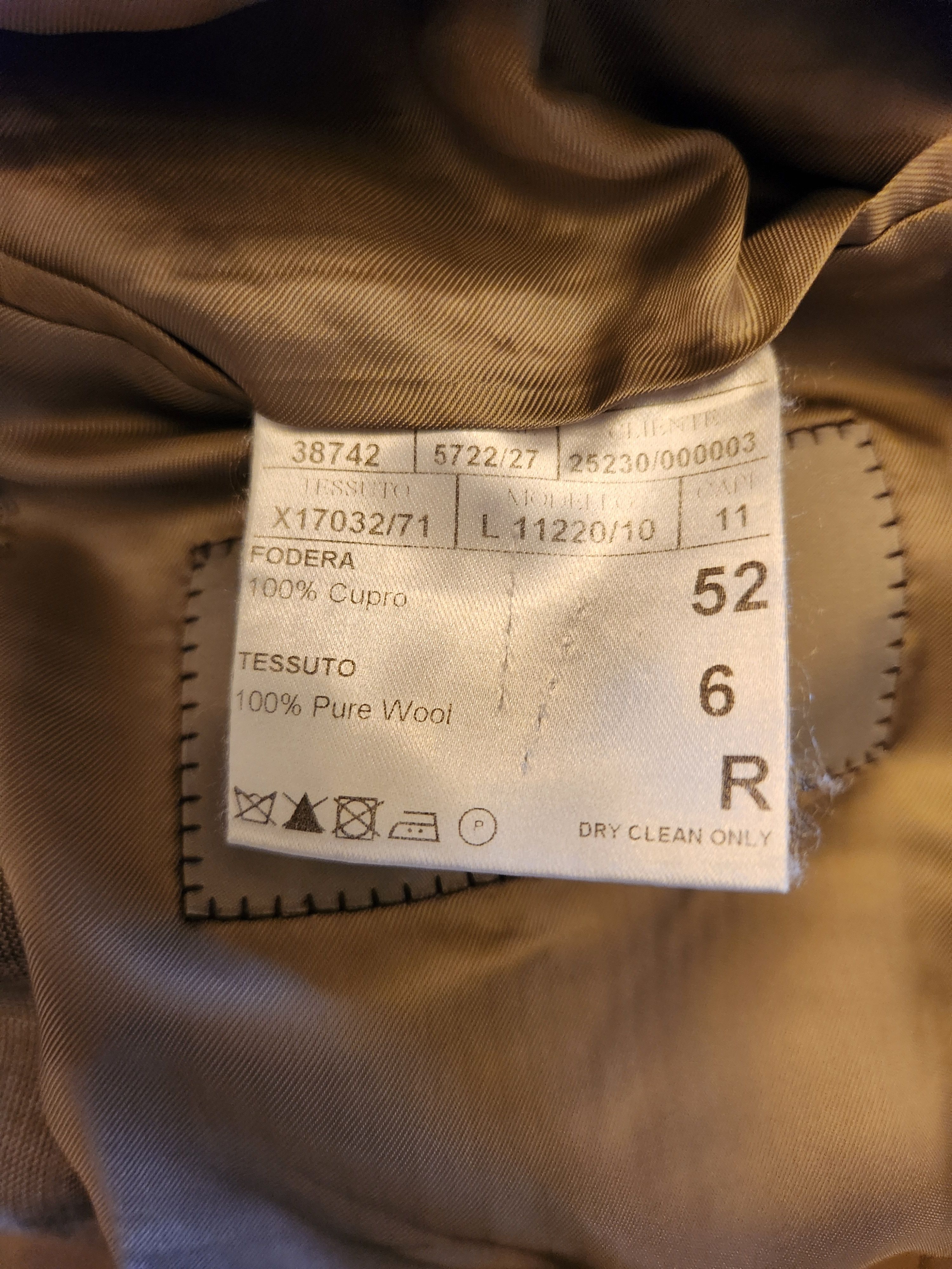 Canali Men's 100% Wool Gray Glen Plaid Blazer Size 44R - 4 Thumbnail