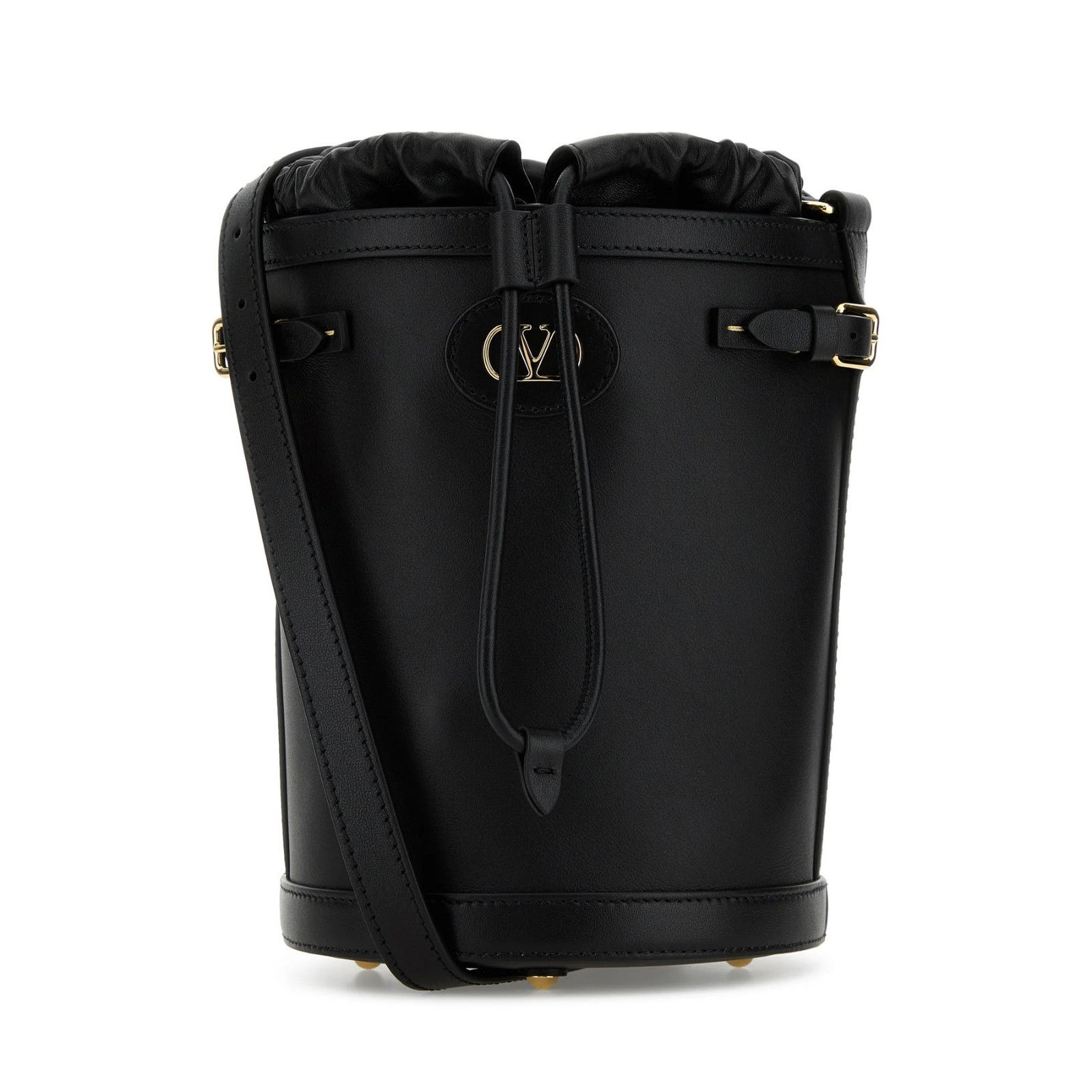 Valentino VALENTINO GARAVANI Antibes Black Leather Bucket Bag New Size ONE SIZE - 1 Thumbnail