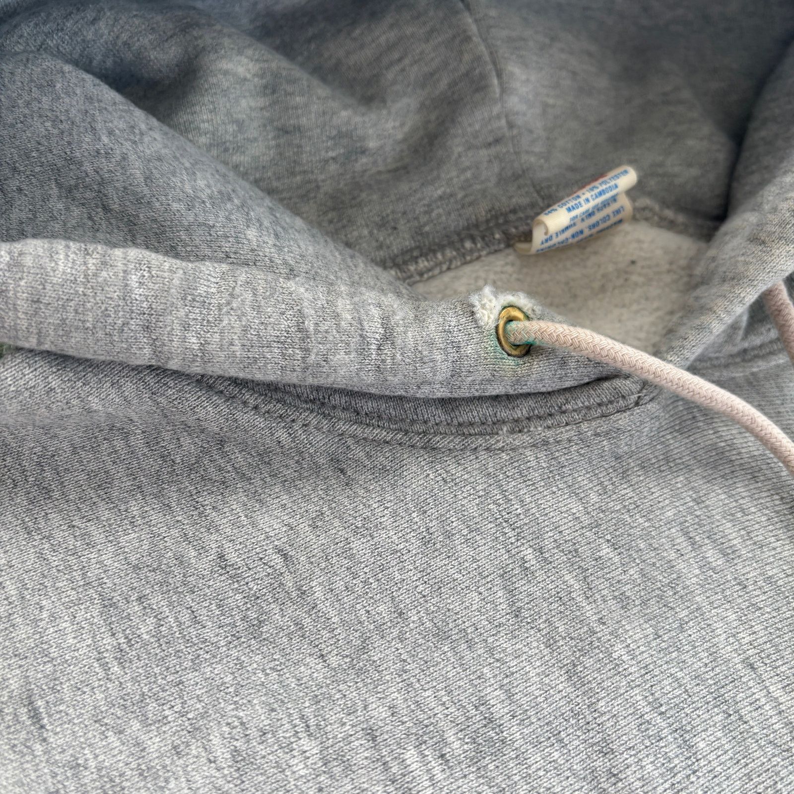 J.Crew × Vintage Gray J Crew Reverse Weave Sweatshirt Hoodie XL Distressed Size US XL / EU 56 / 4 - 9 Thumbnail