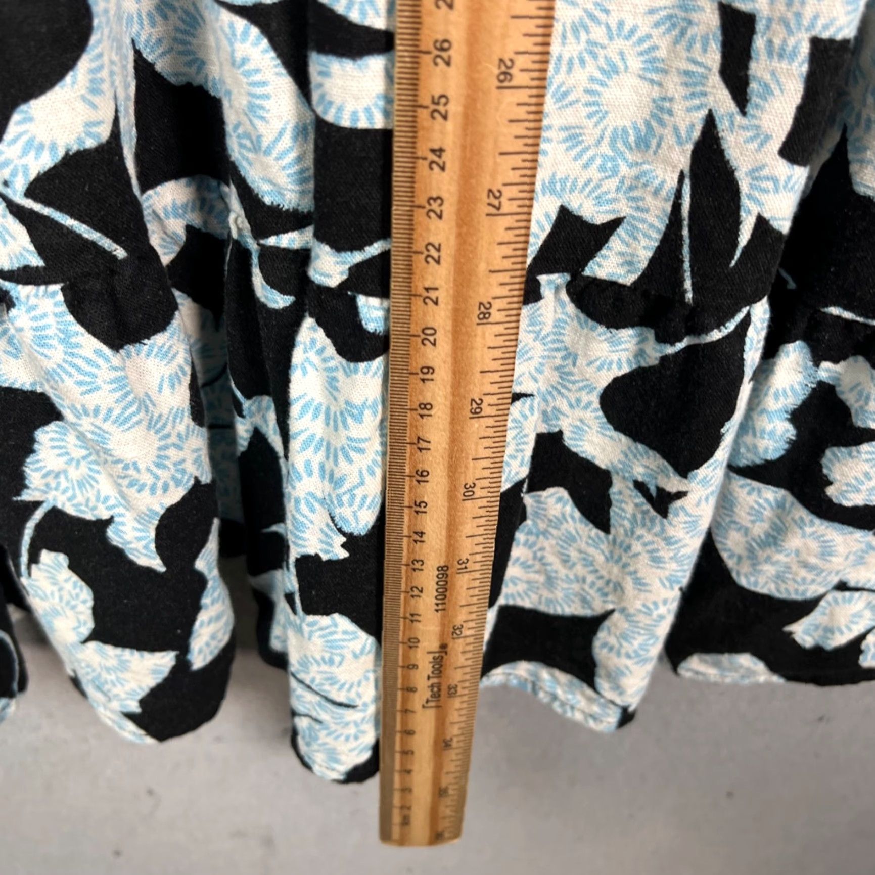 Vintage WHO WHAT WEAR Dress Maxi Floral Long Sleeve Knee Length 2XL Black White Tie Waist Womens Size XXL / US 16-18 / IT 52-54 - 7 Thumbnail