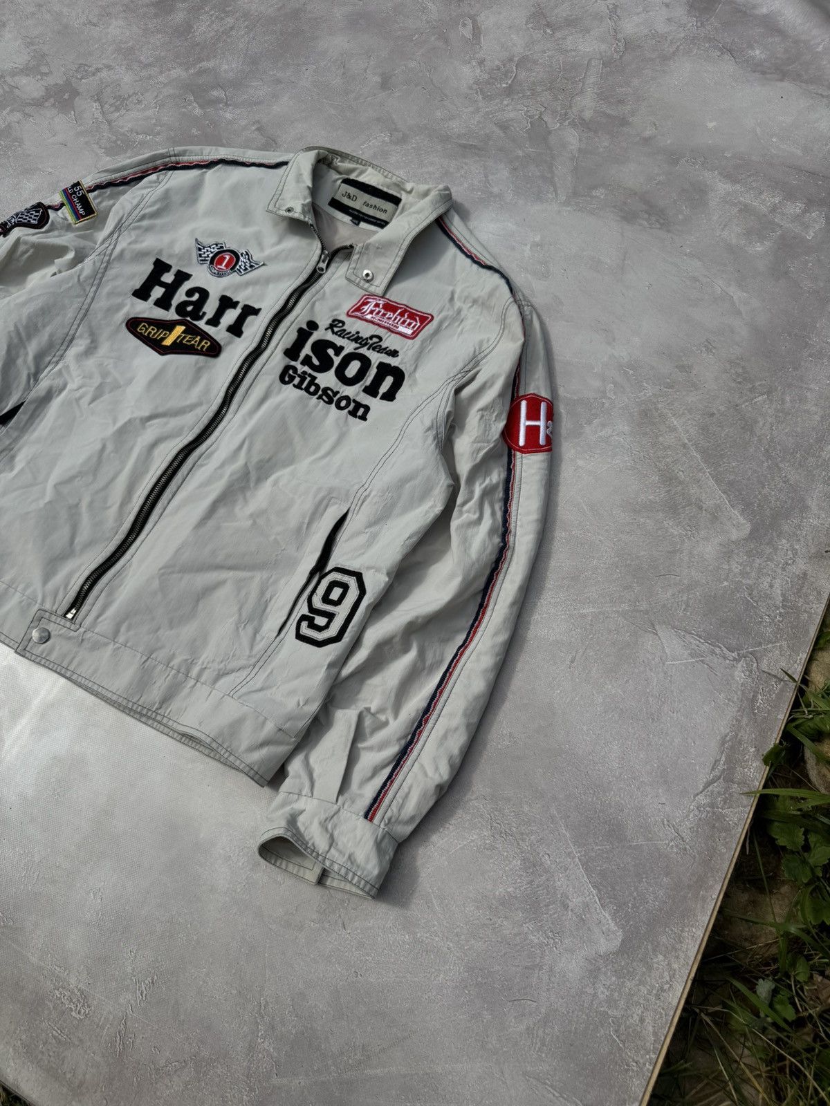 Vintage Vintage Harrison Gibson Y2k Distressed Racing Jacket Size US XL / EU 56 / 4 - 3 Thumbnail