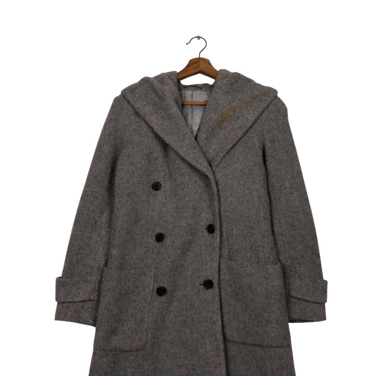 Issey Miyake 📌Vintage Wool Long Jacket 5351 Pour Les Femmes Size US M / EU 48-50 / 2 - 5 Thumbnail