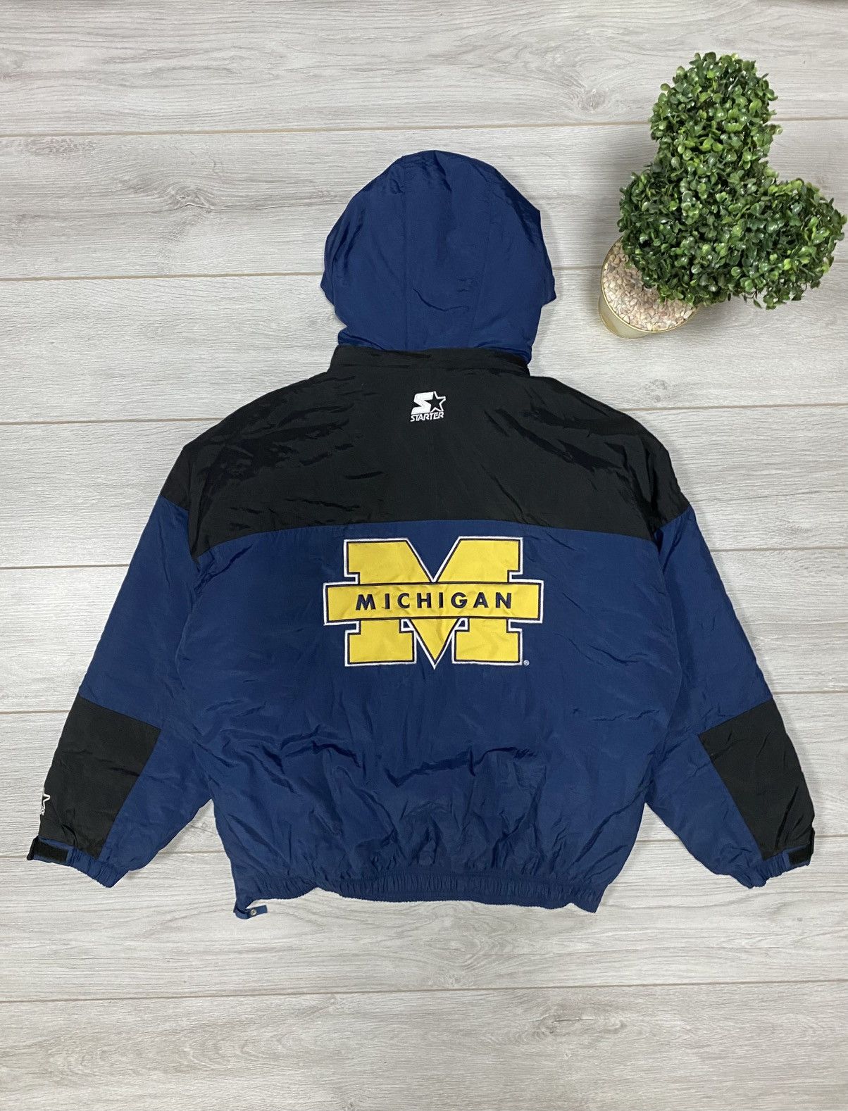 Starter Vintage Starter University of Michigan Jacket Size US L / EU 52-54 / 3 - 1 Thumbnail